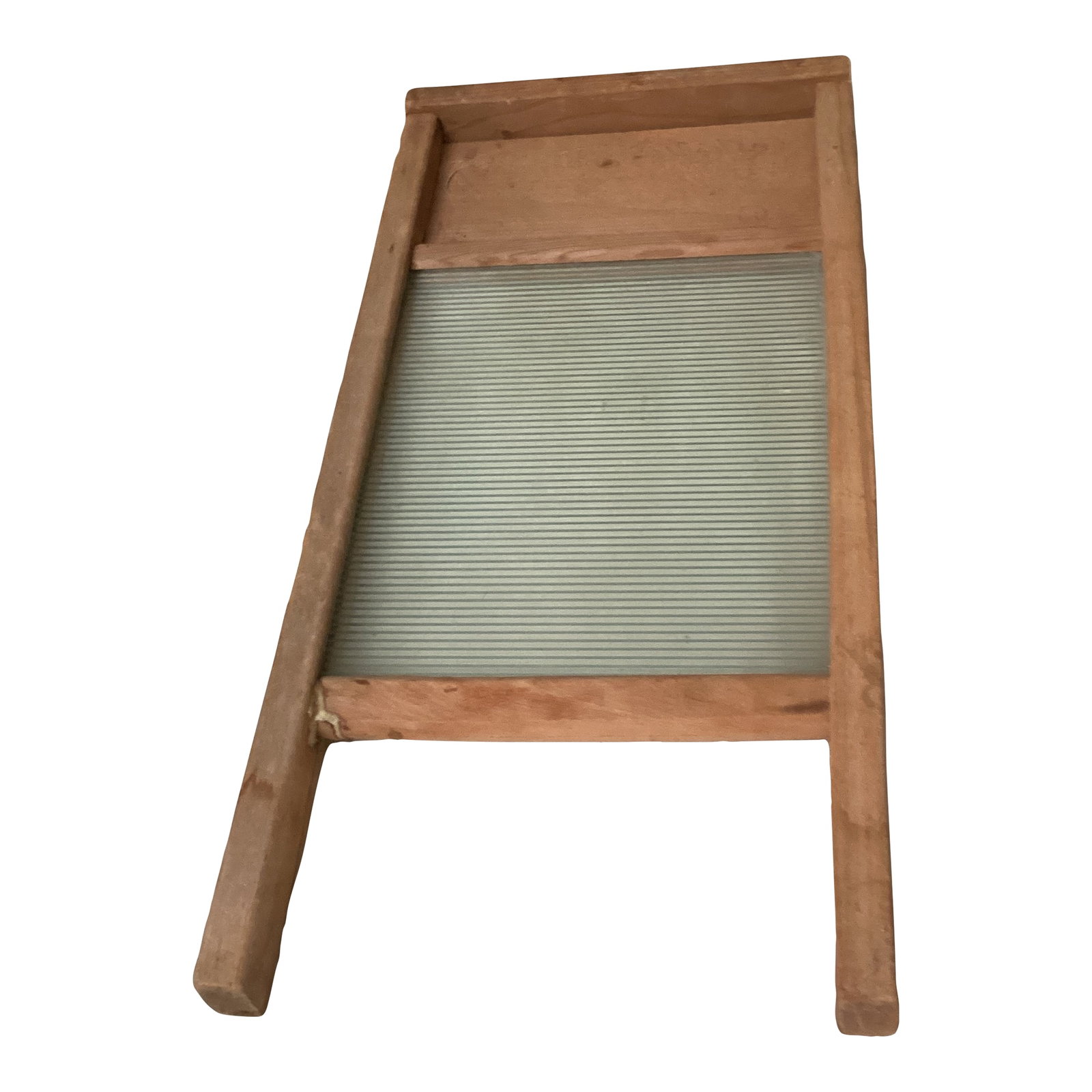 Vintage Glass Rub Board From the National Washboard Company: This vintage glass washboard tool design for hand washing clothing. This wash board is highly collectible due to it having glass in place of corrugated 10. It can be used as farmhouse, decor, or used
