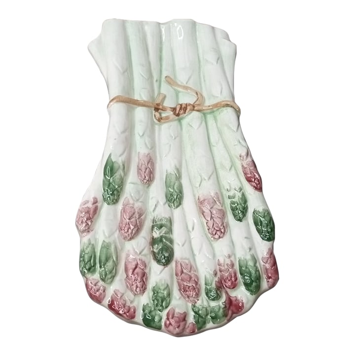 Vintage Ceramic Asparagus Spoon Rest, Made in Italy: GORGEOUS Ceramic 10" Asparagus Spoon Rest Made in Italy This beautiful 10" ceramic asparagus spoon rest is handmade in Italy, featuring a multicolor design in an Italian style. Perfect for all
