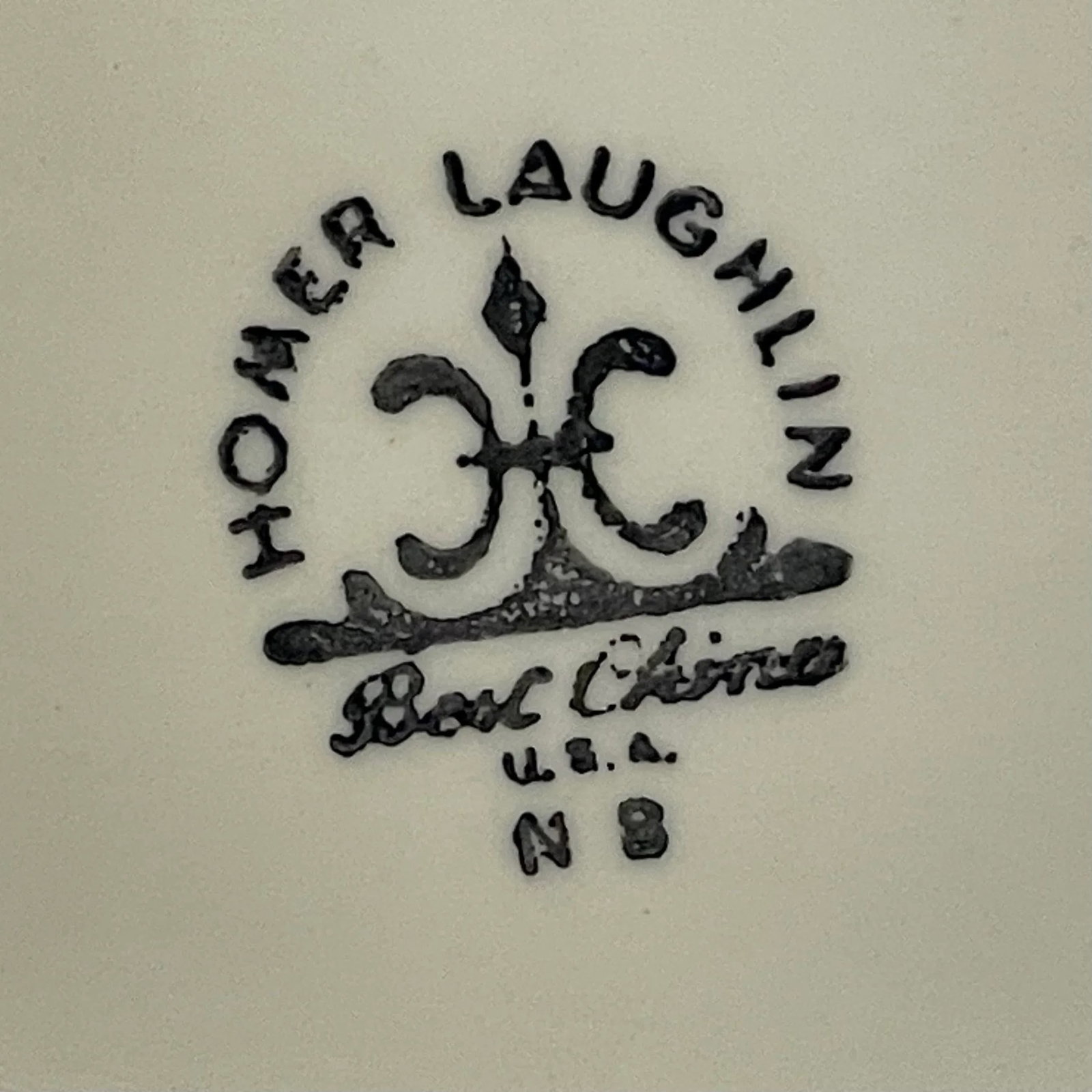 1940s Homer Laughlin Faded Rose Border Small Platter - 4