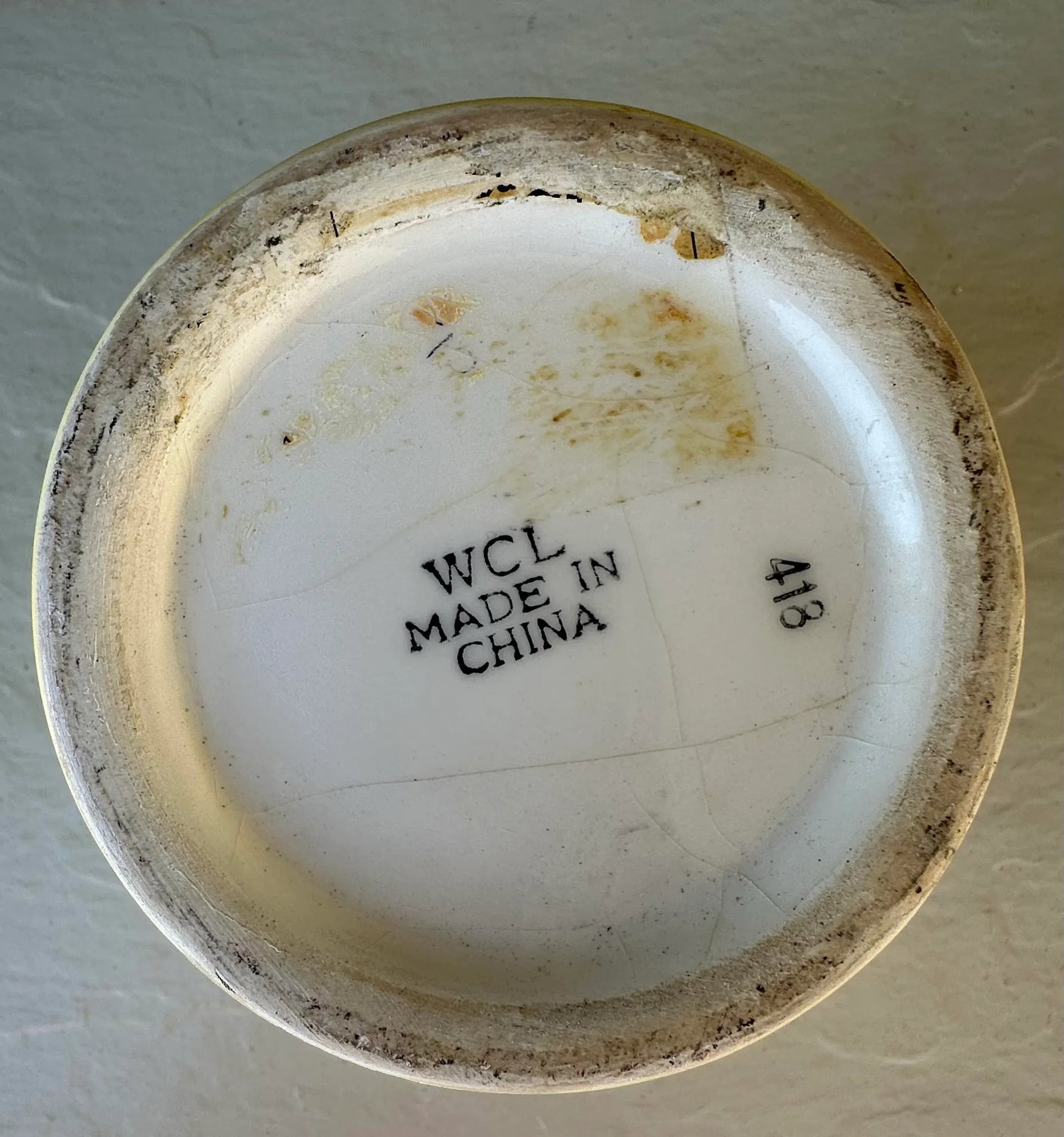 Vintage Mid 20th Century Yellow Hand Painted Bees Ceramic Flower Pot - 6
