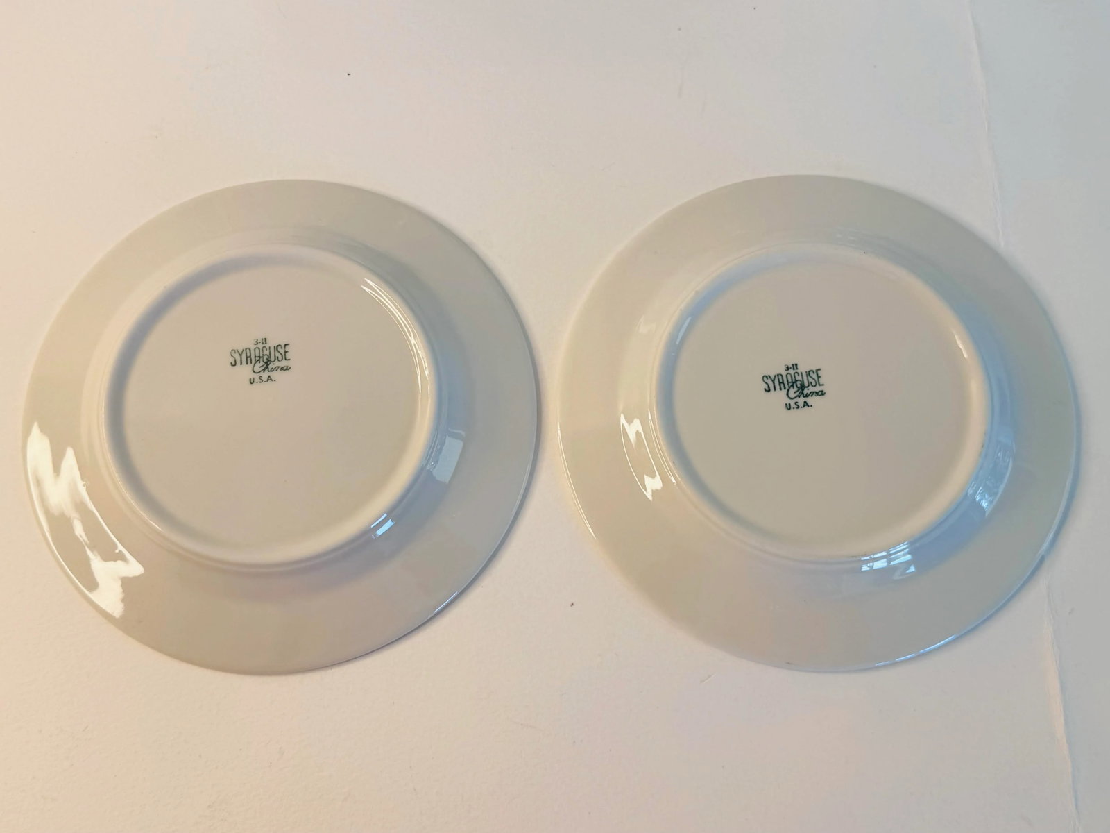 Vintage 1960s Syracuse China Floral & Parrot Restaurant Ware Plates, Set of 4 - 8