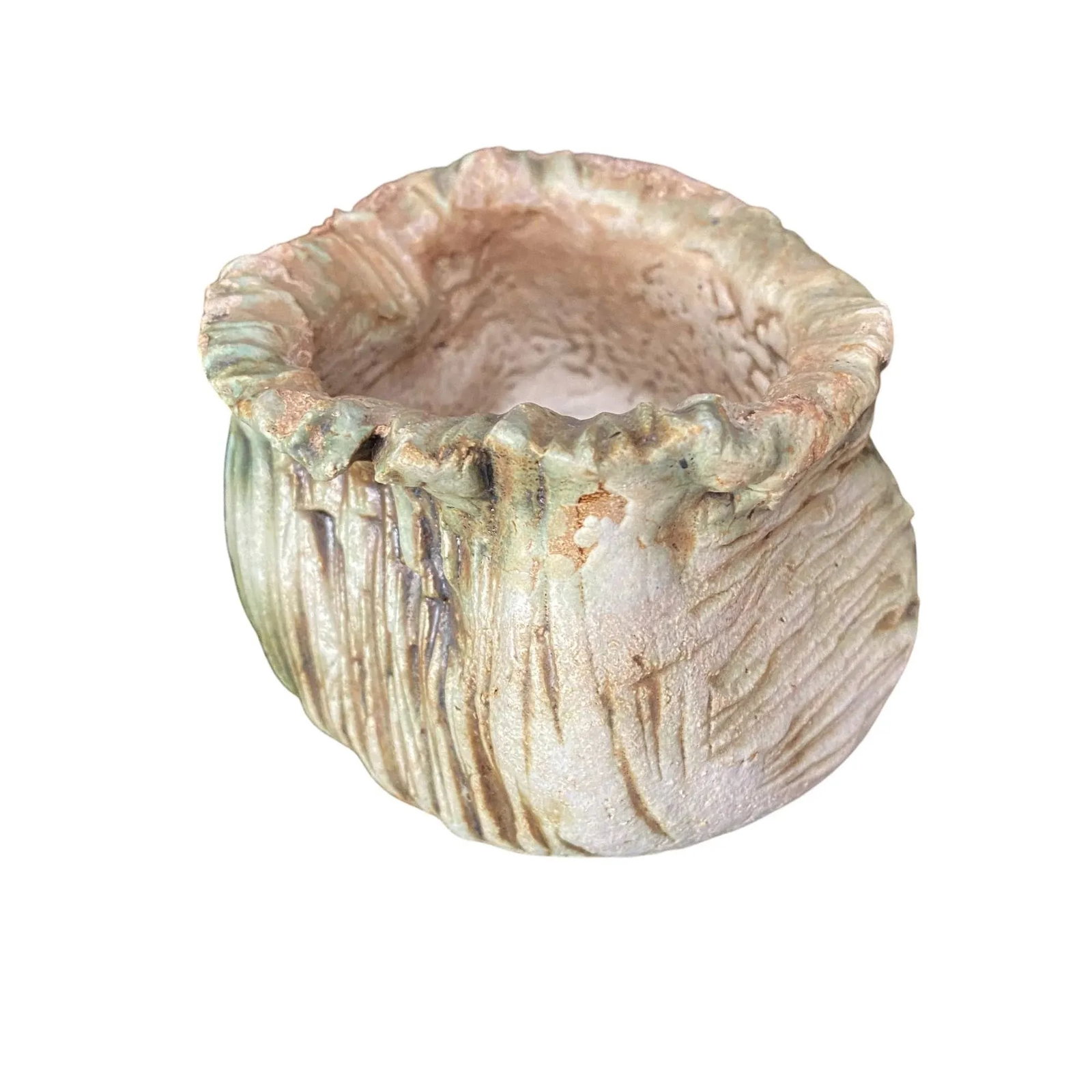 Signed Studio Art Pottery Ceramic Planter Vase Pot, Strassman - 6