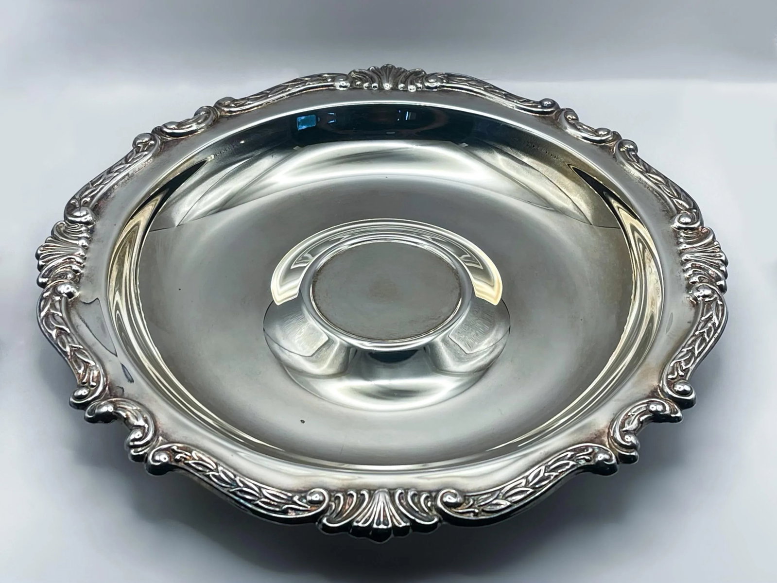 Mid 20th Century Silver Plated Decorative Serving Plate - 2