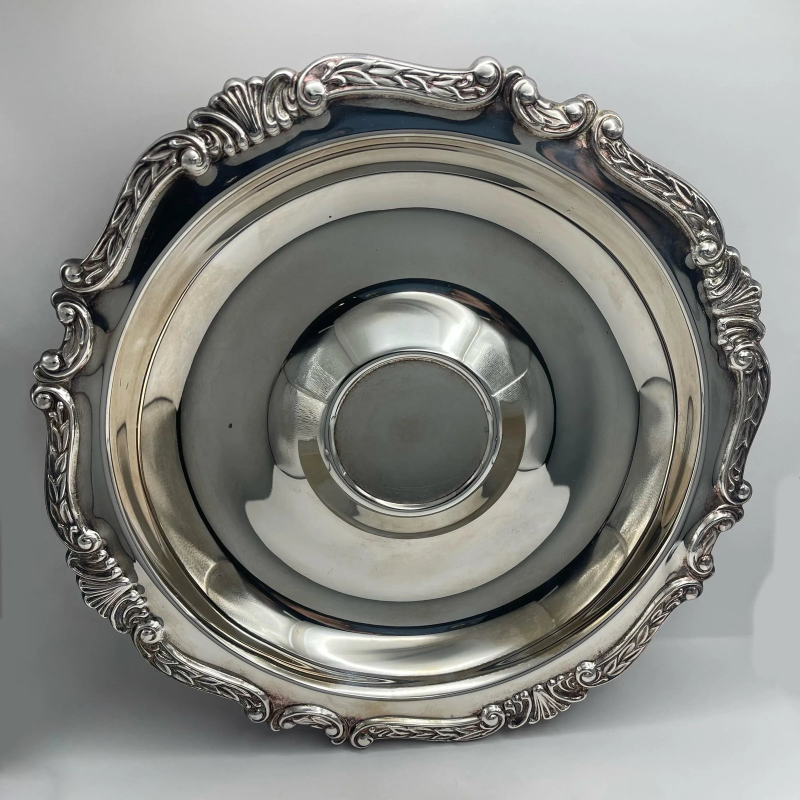 Mid 20th Century Silver Plated Decorative Serving Plate - 3