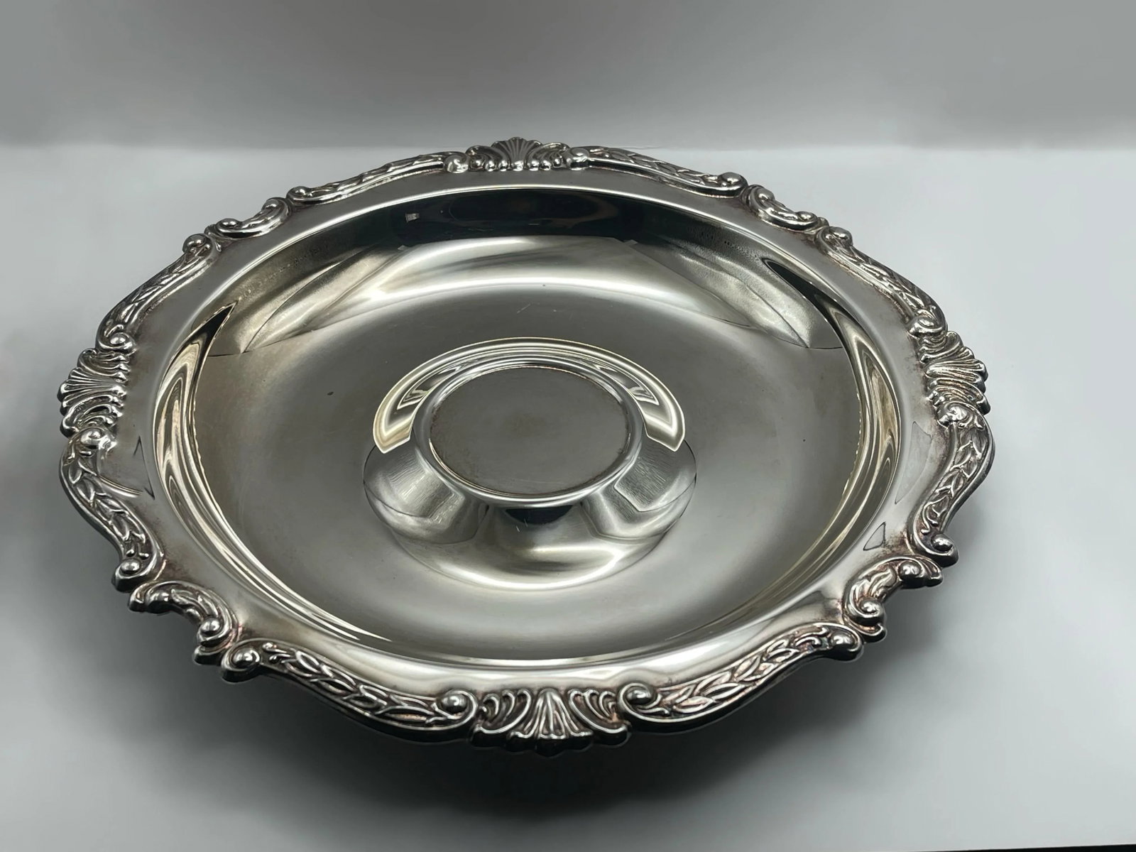 Mid 20th Century Silver Plated Decorative Serving Plate - 6
