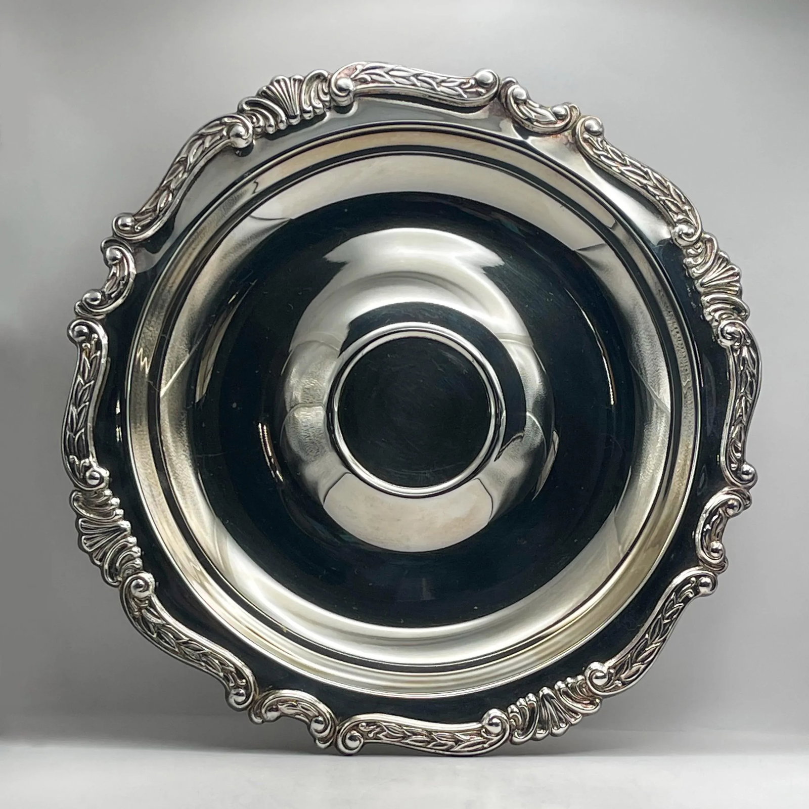 Mid 20th Century Silver Plated Decorative Serving Plate - 7