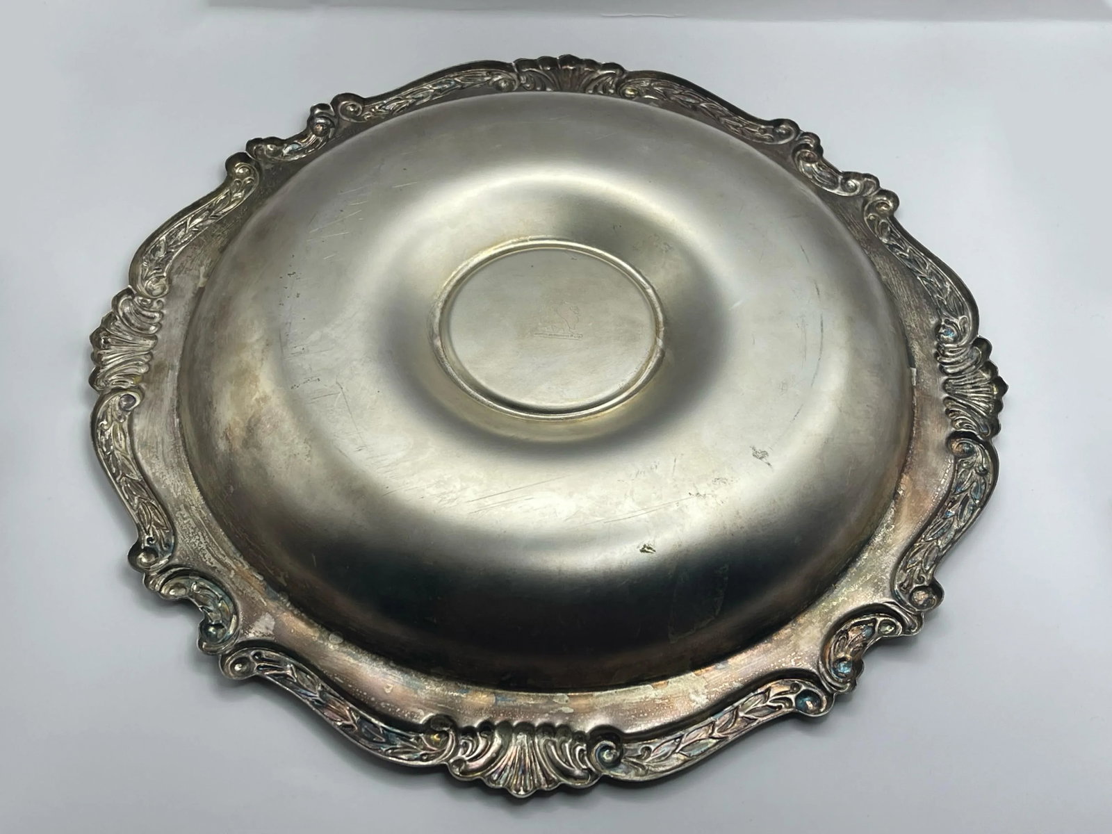 Mid 20th Century Silver Plated Decorative Serving Plate - 8