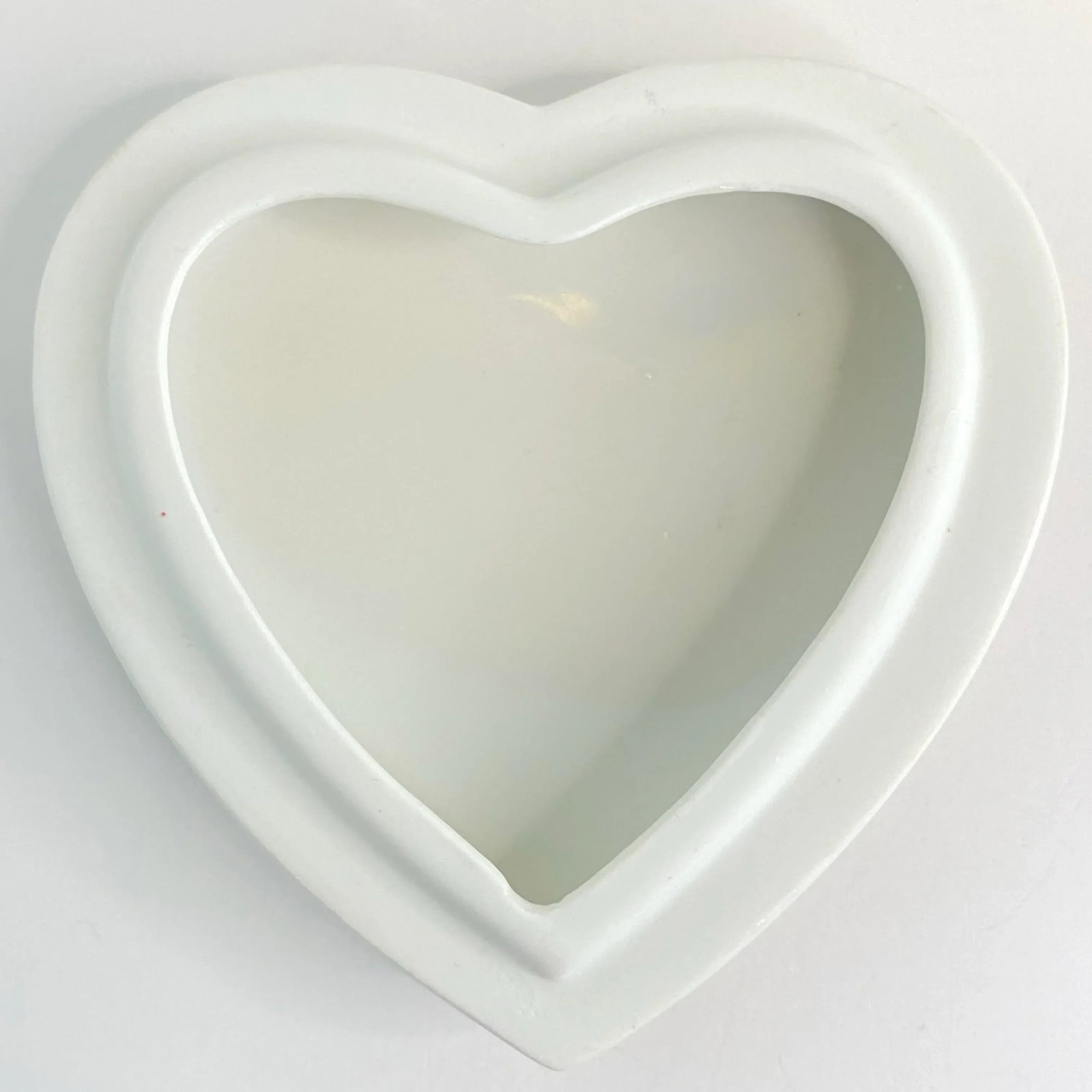 Vintage Gerold Porzellan Heart Shaped Trinket Box With Pink Flowers From West Germany - 5