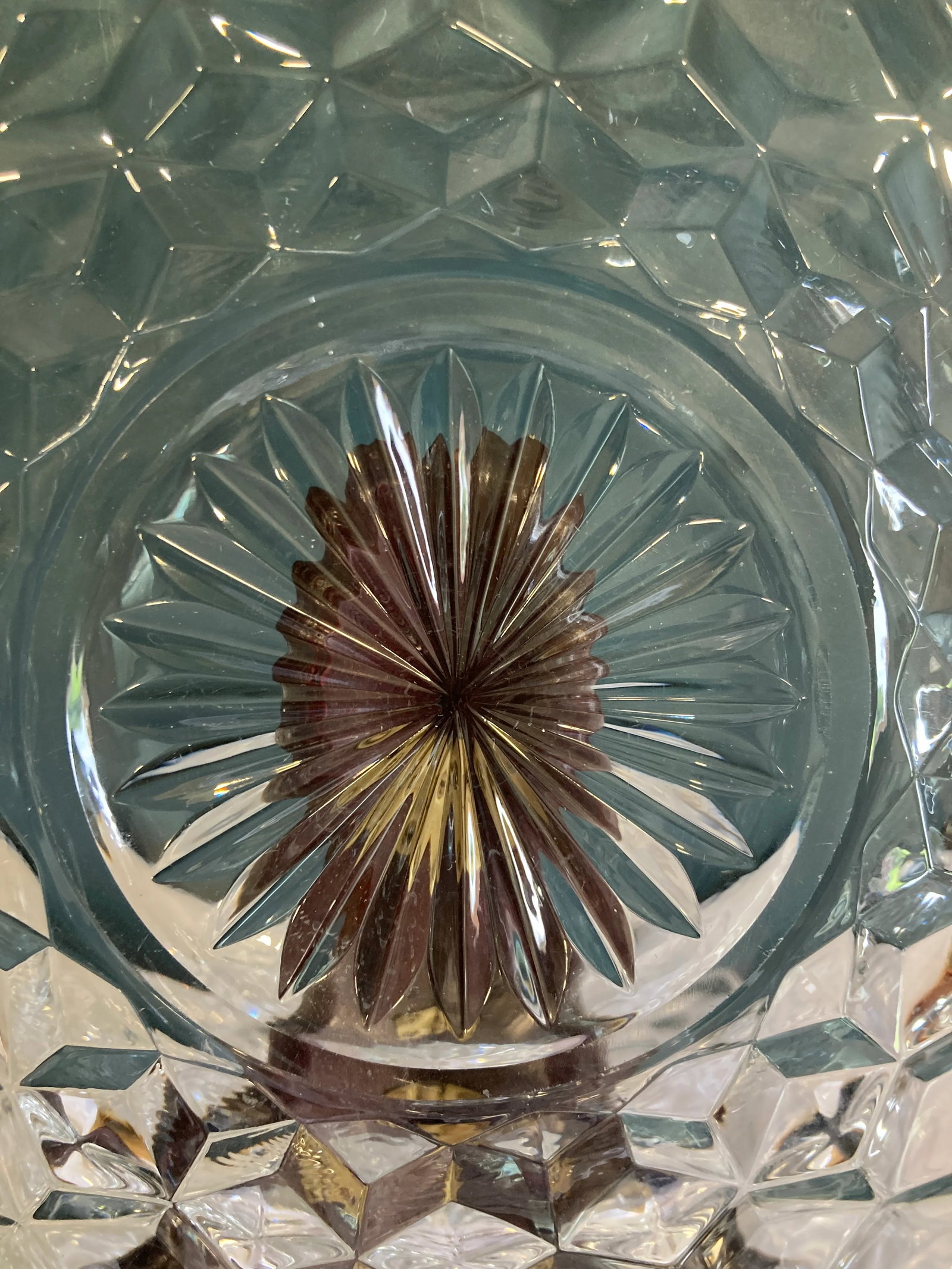 Vintage Fostoria Cubist Glass Plates- Set of 4 - 9
