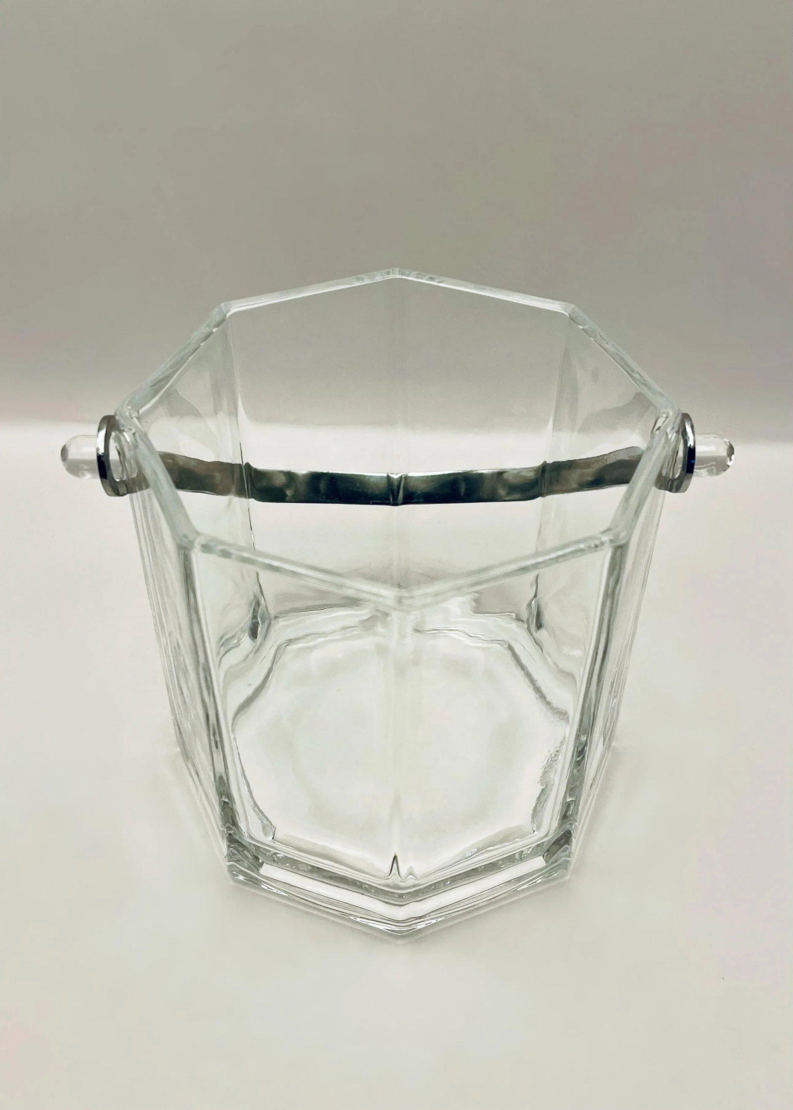 1960s French Crystal Ice Bucket - 2