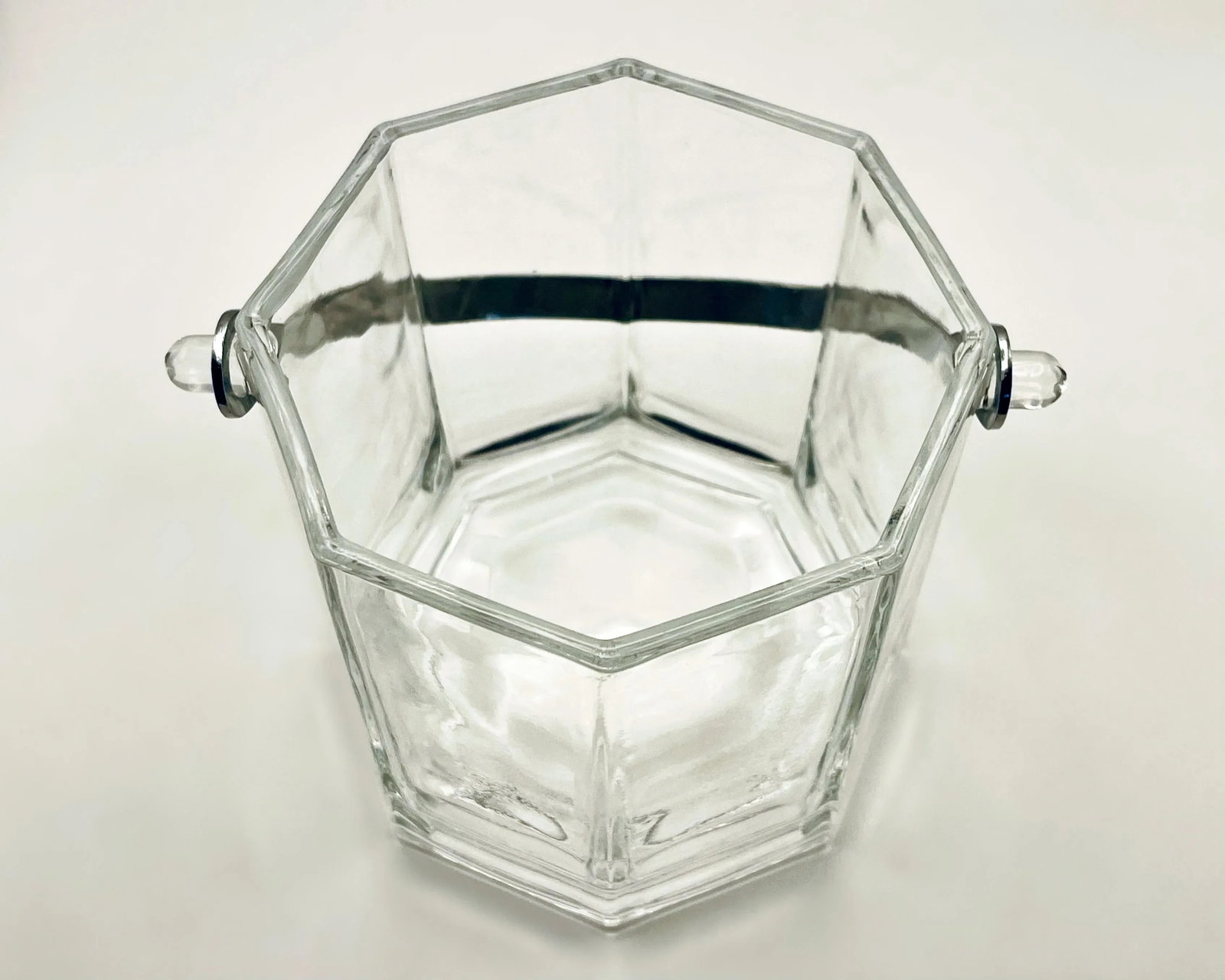 1960s French Crystal Ice Bucket - 3