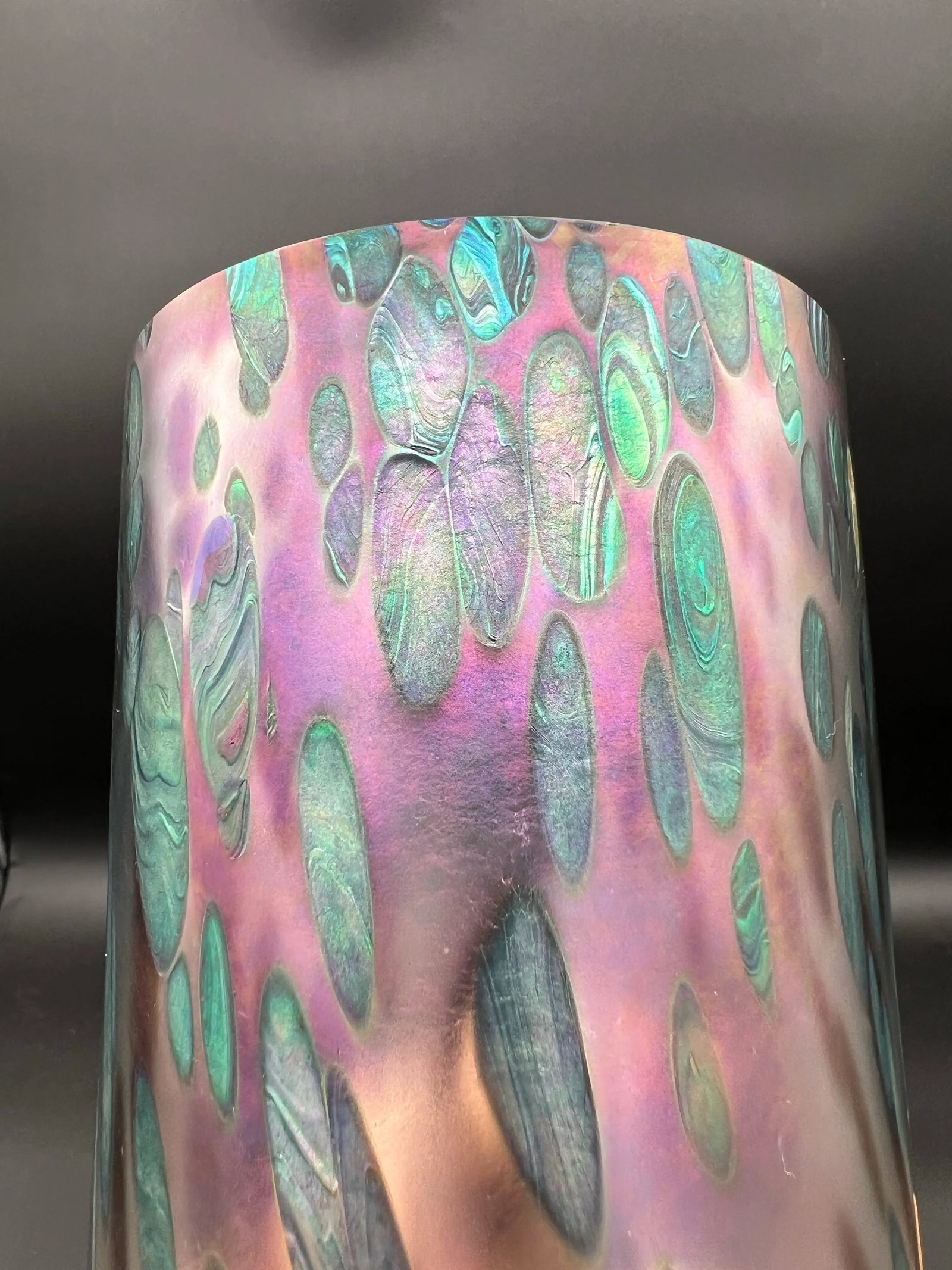Stunning Vintage Brian Maytum Studio Signed 1985 Art Glass Vase - 3