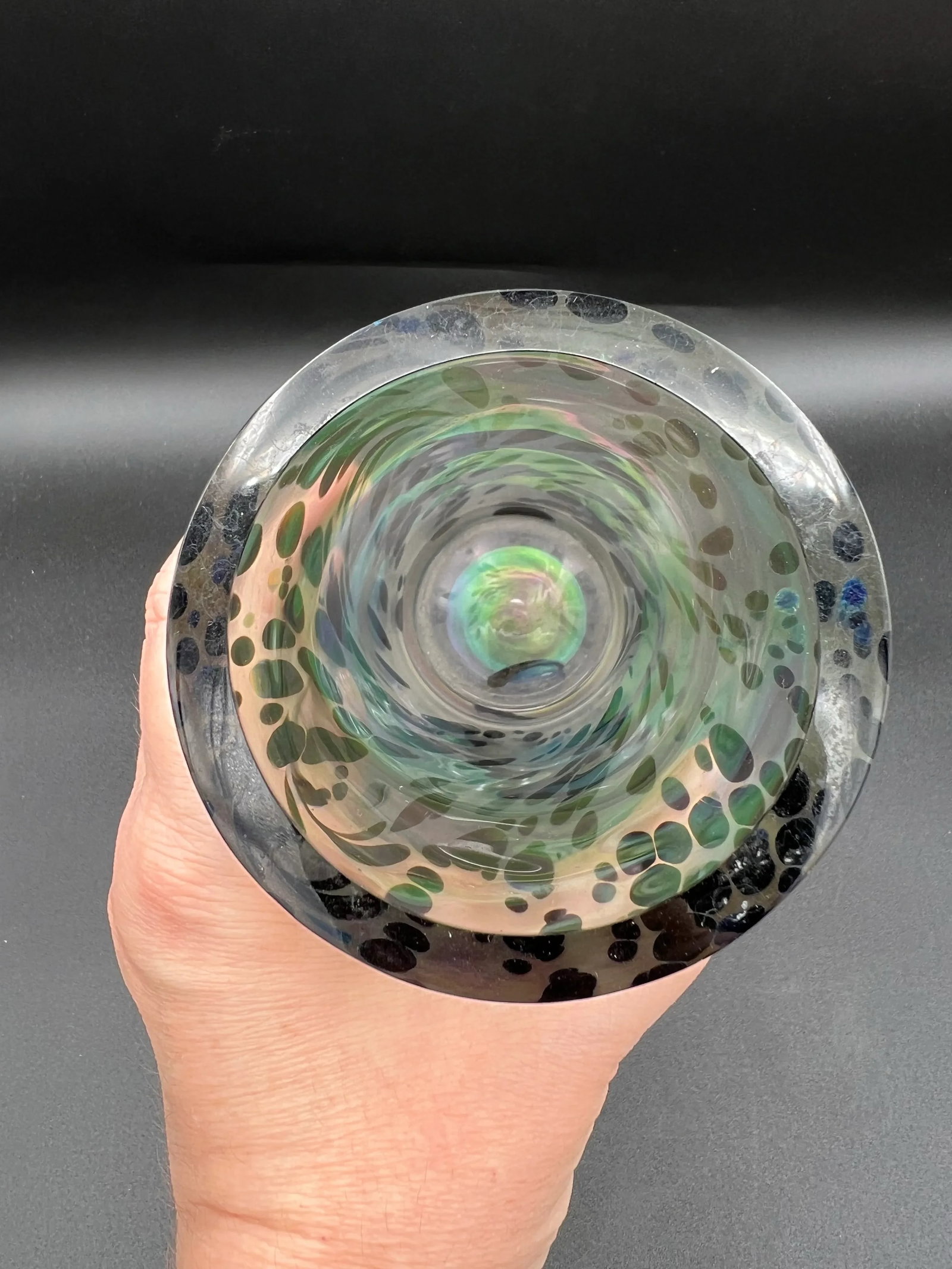 Stunning Vintage Brian Maytum Studio Signed 1985 Art Glass Vase - 8