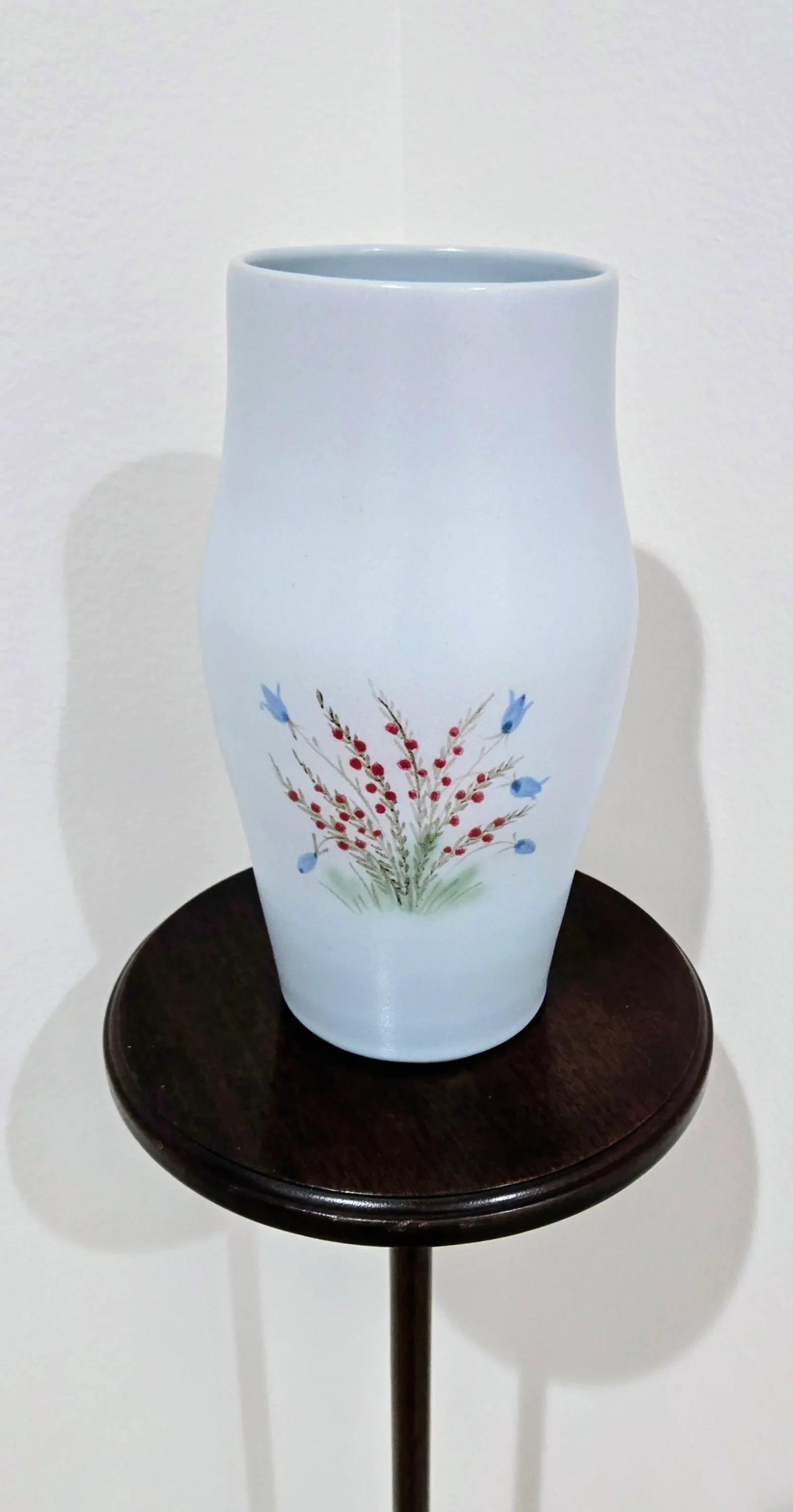 Vintage a.w. Buchan & Co. Ltd. Scottish Pottery Vase - Thistle Pattern - Hand Painted Stoneware - 3