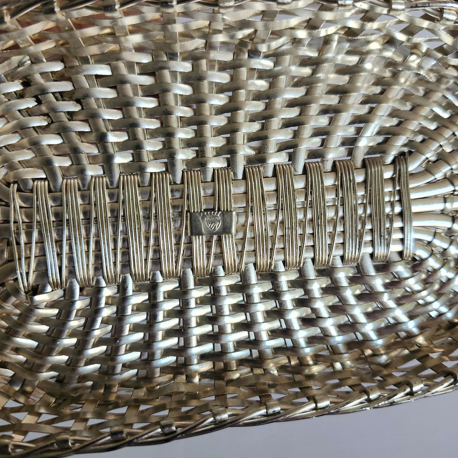 Vintage France Wine Caddy Bottle Holder in Woven Design - 6