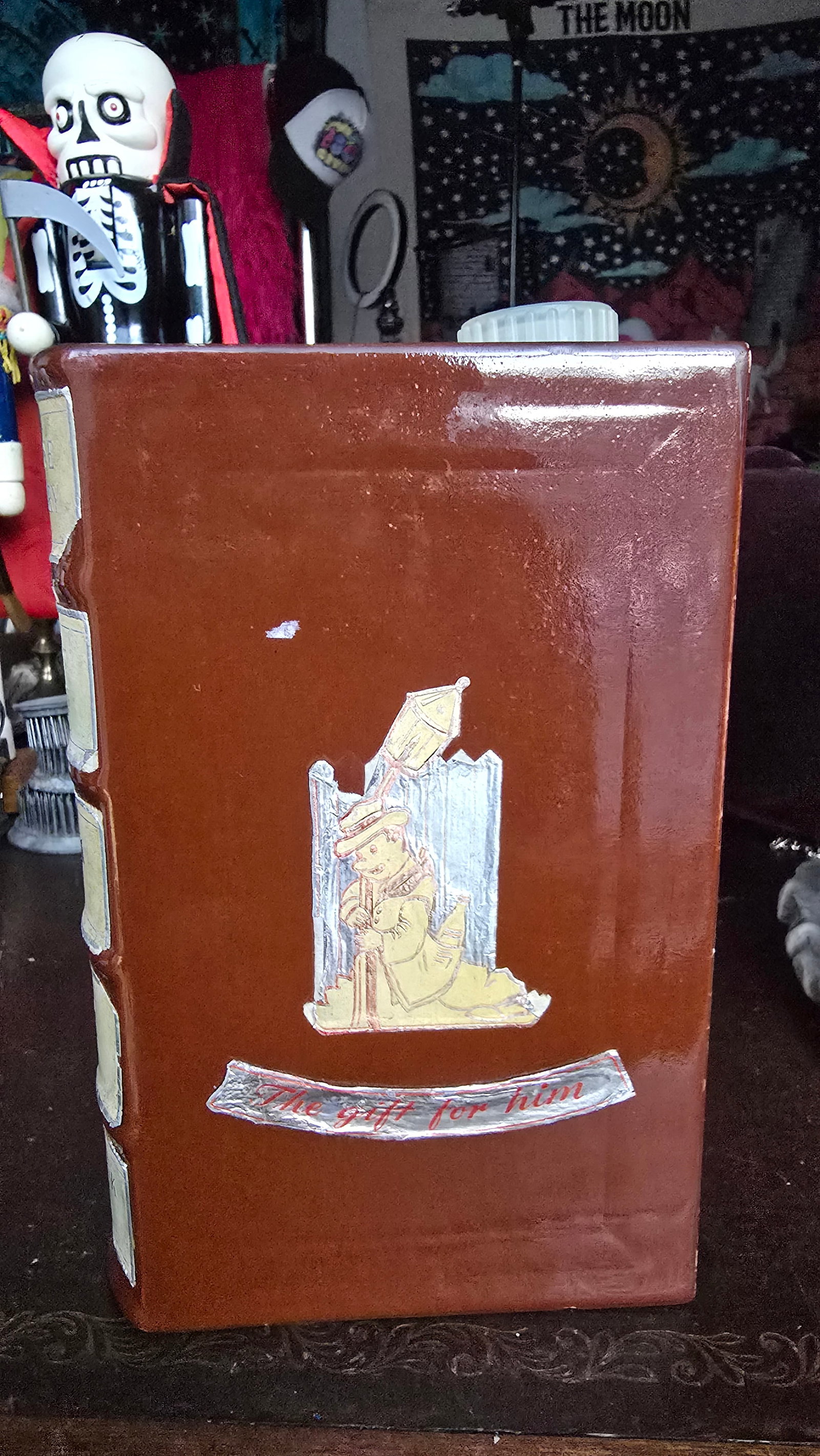 Vintage Ceramic Concise Dictionary Book Decanter - 2