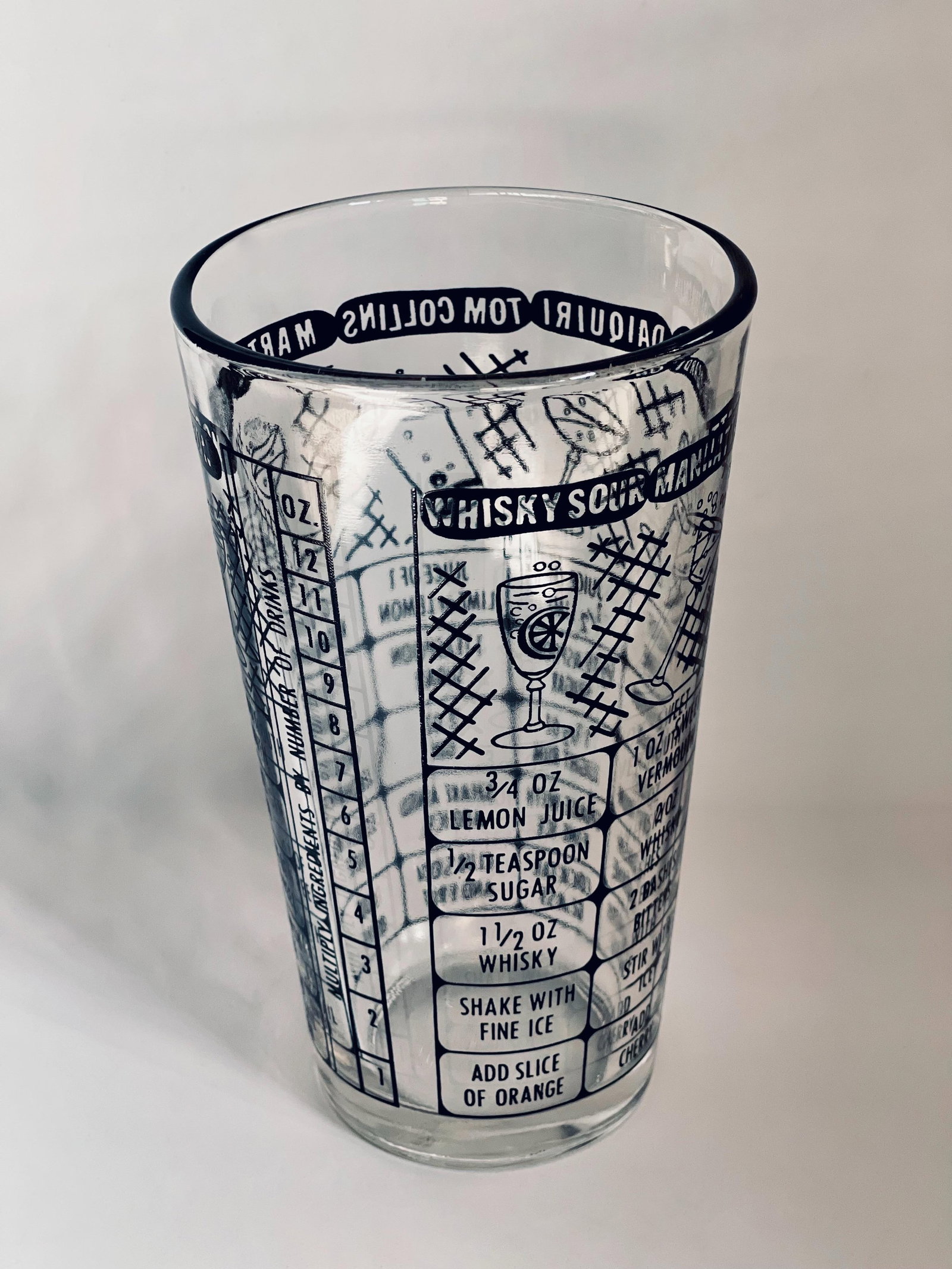 Mid 20th Century Federal Glass Cocktail Measuring Glass - 2