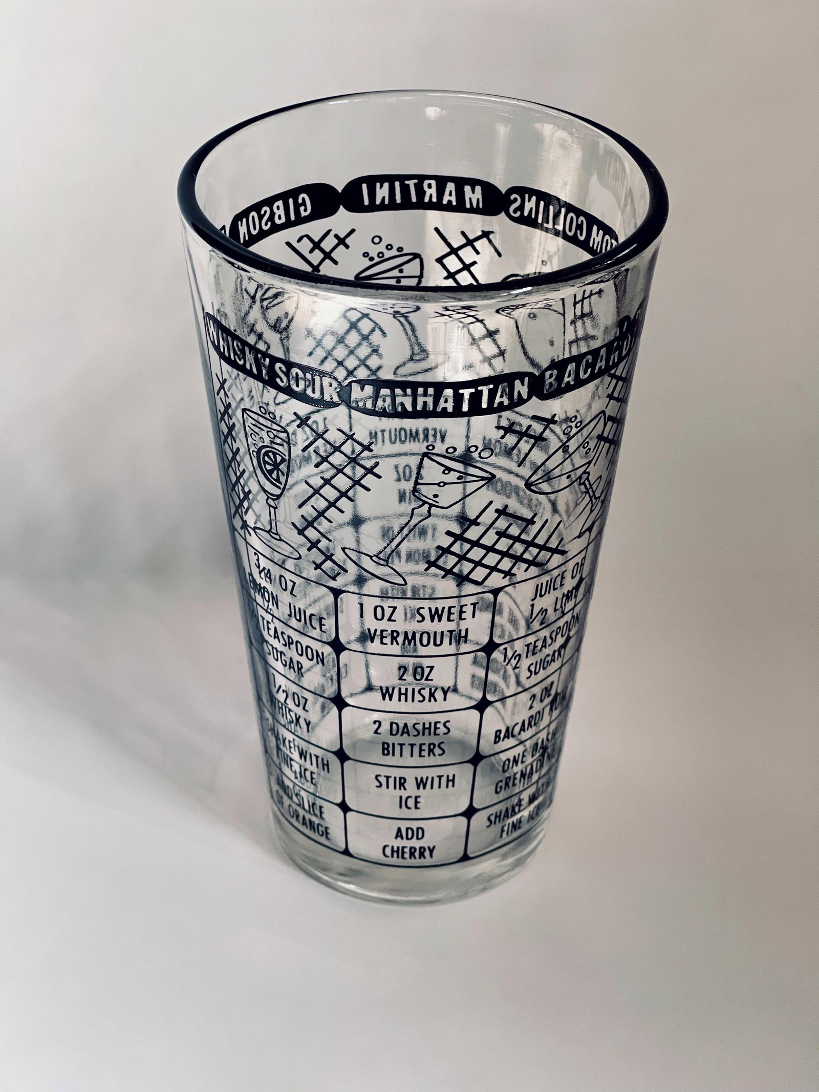 Mid 20th Century Federal Glass Cocktail Measuring Glass - 3