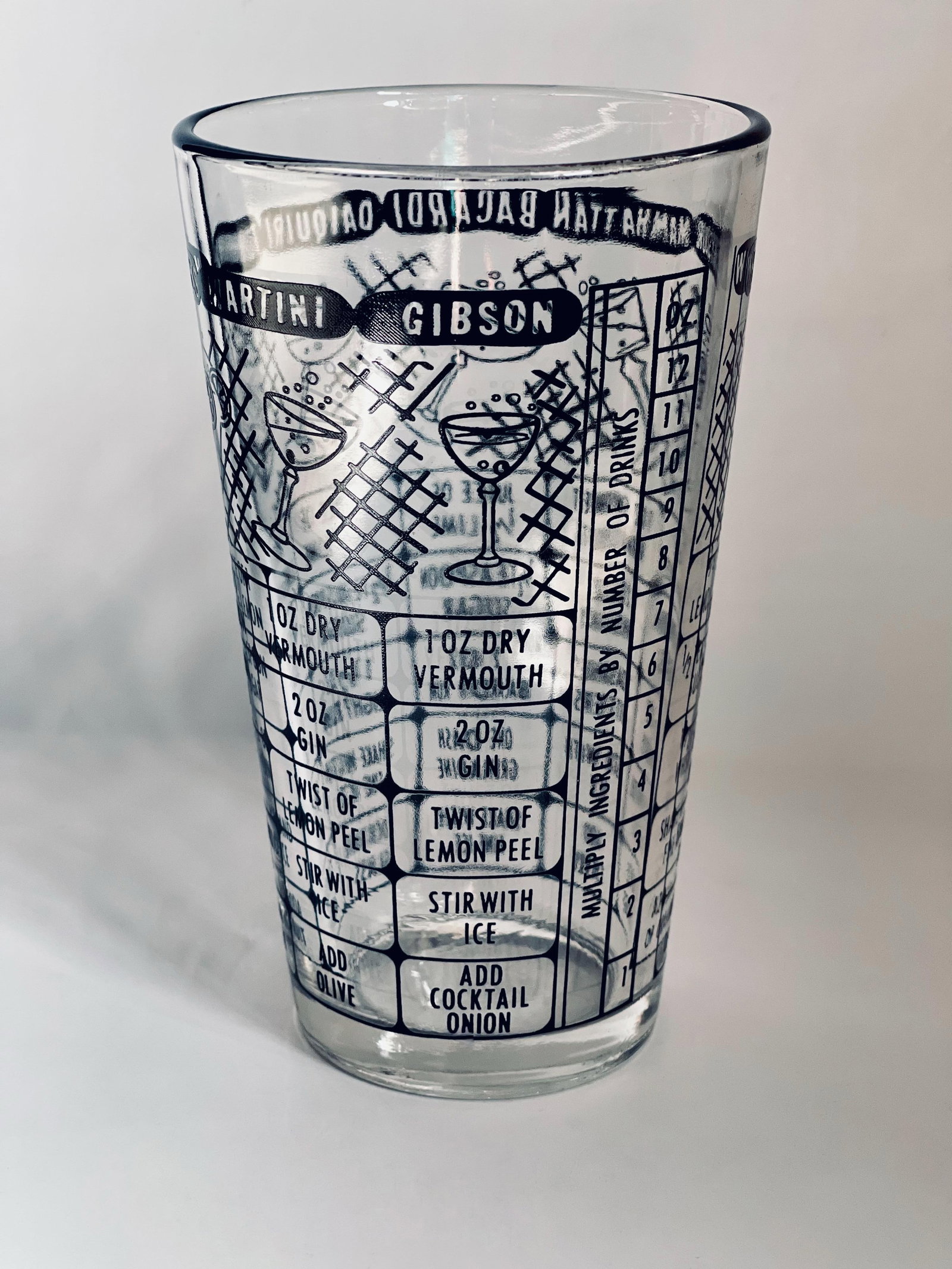 Mid 20th Century Federal Glass Cocktail Measuring Glass - 4