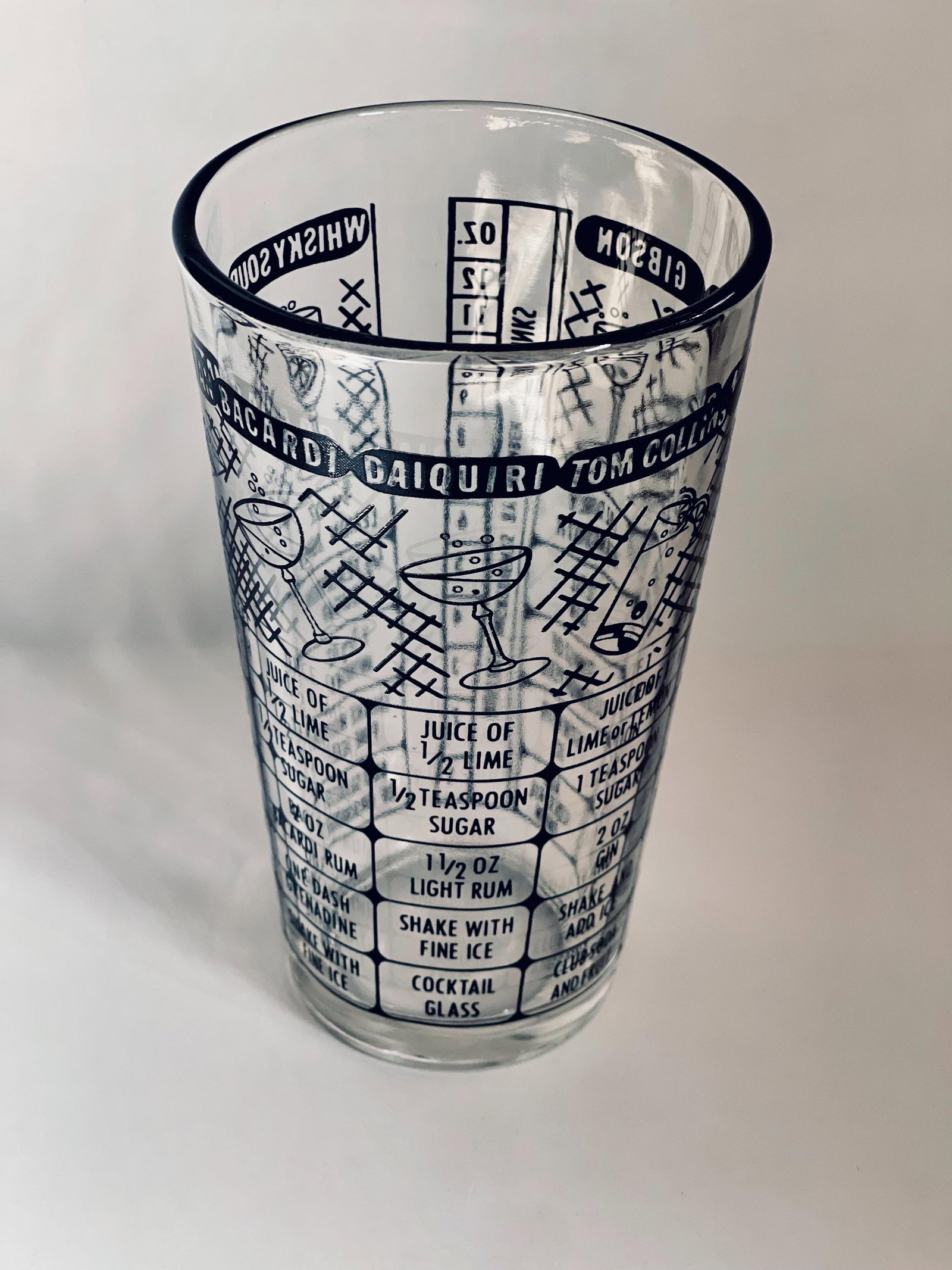 Mid 20th Century Federal Glass Cocktail Measuring Glass - 5