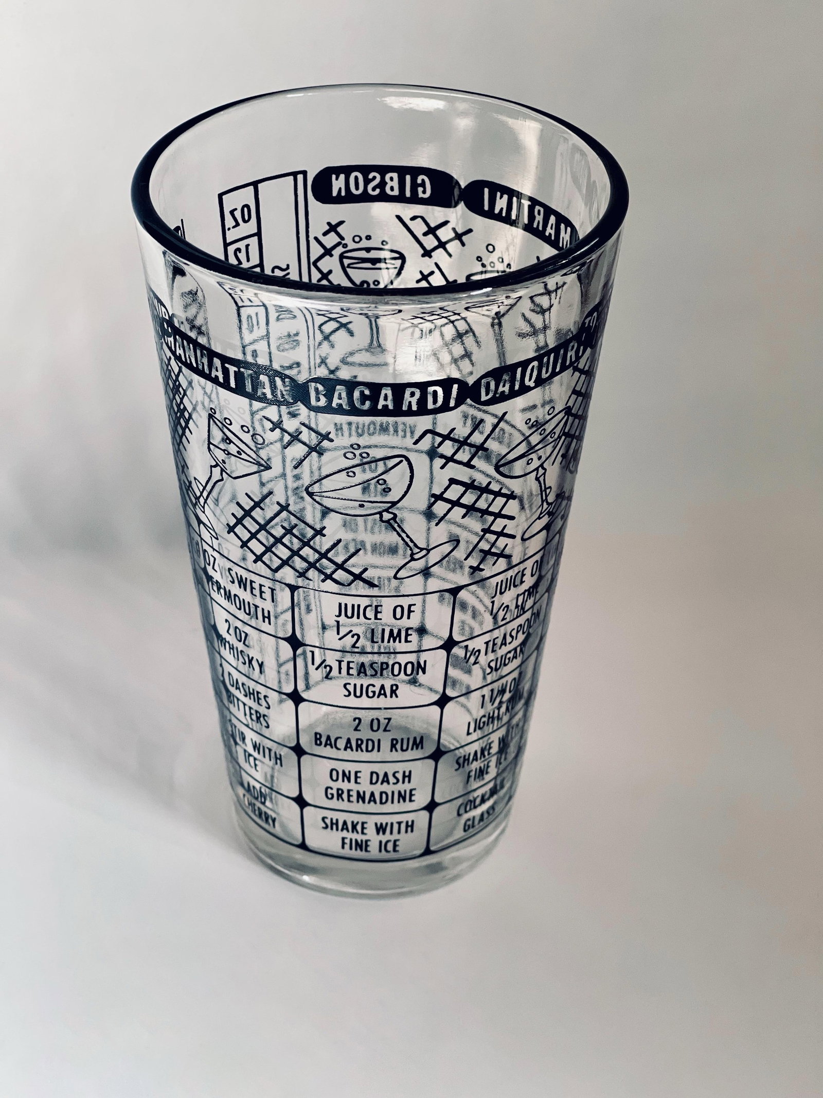 Mid 20th Century Federal Glass Cocktail Measuring Glass - 6