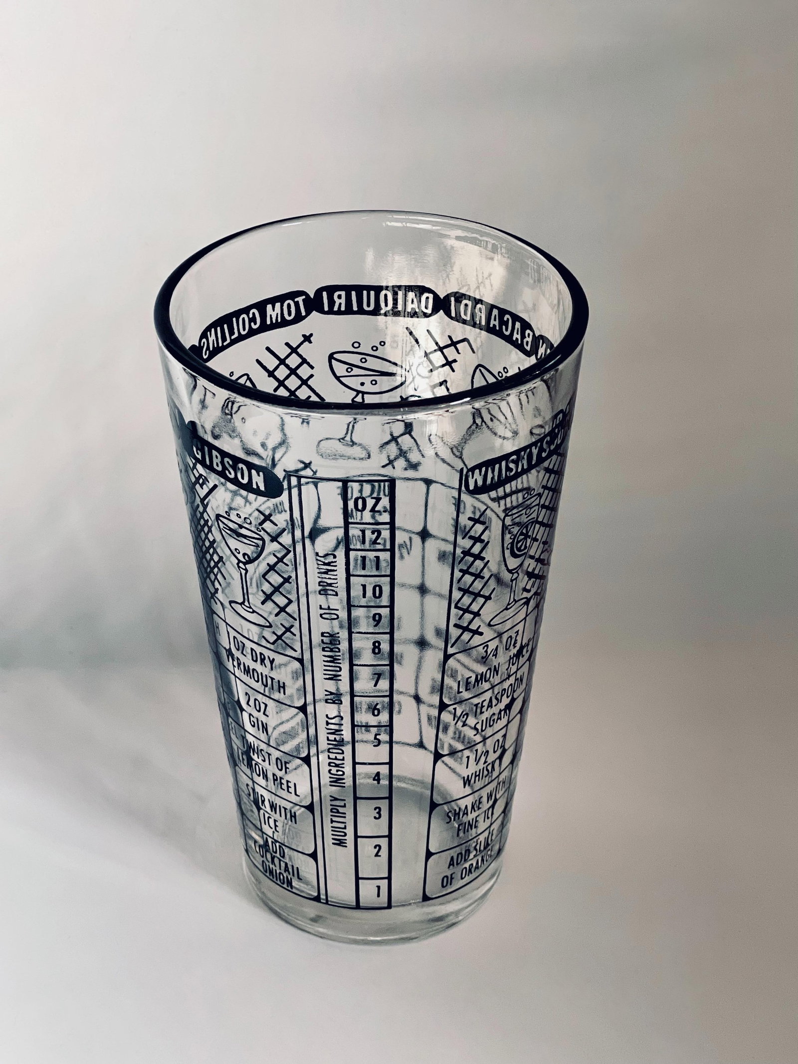 Mid 20th Century Federal Glass Cocktail Measuring Glass - 7