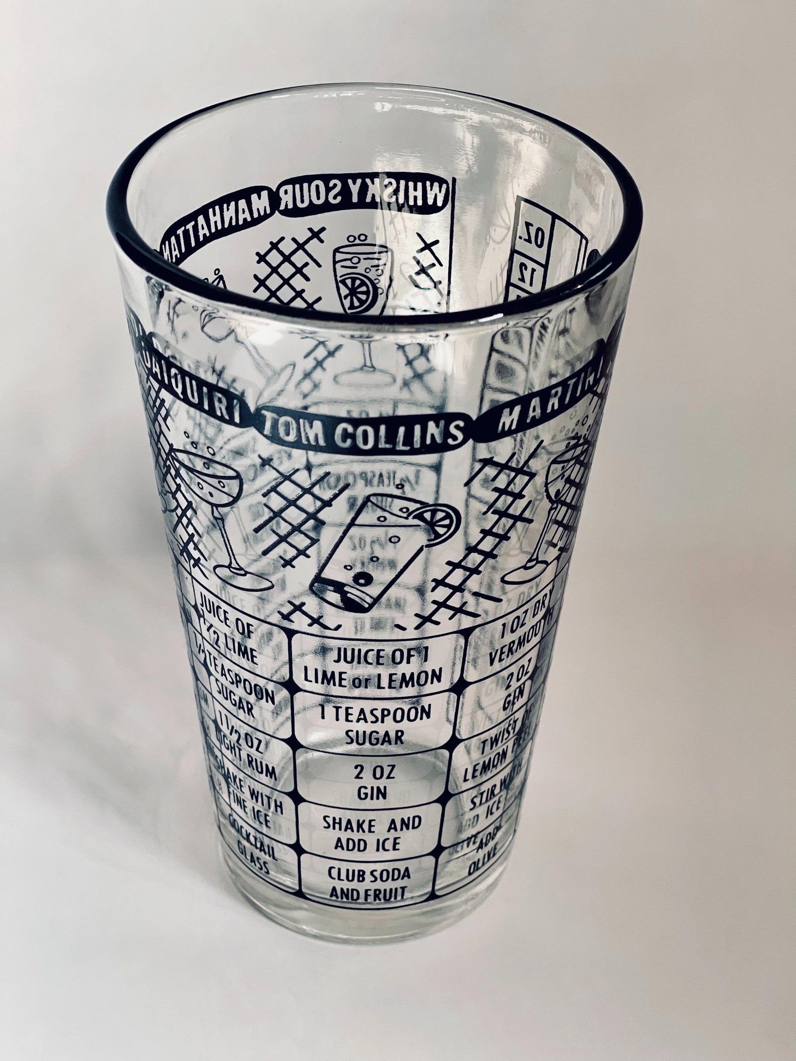 Mid 20th Century Federal Glass Cocktail Measuring Glass - 8