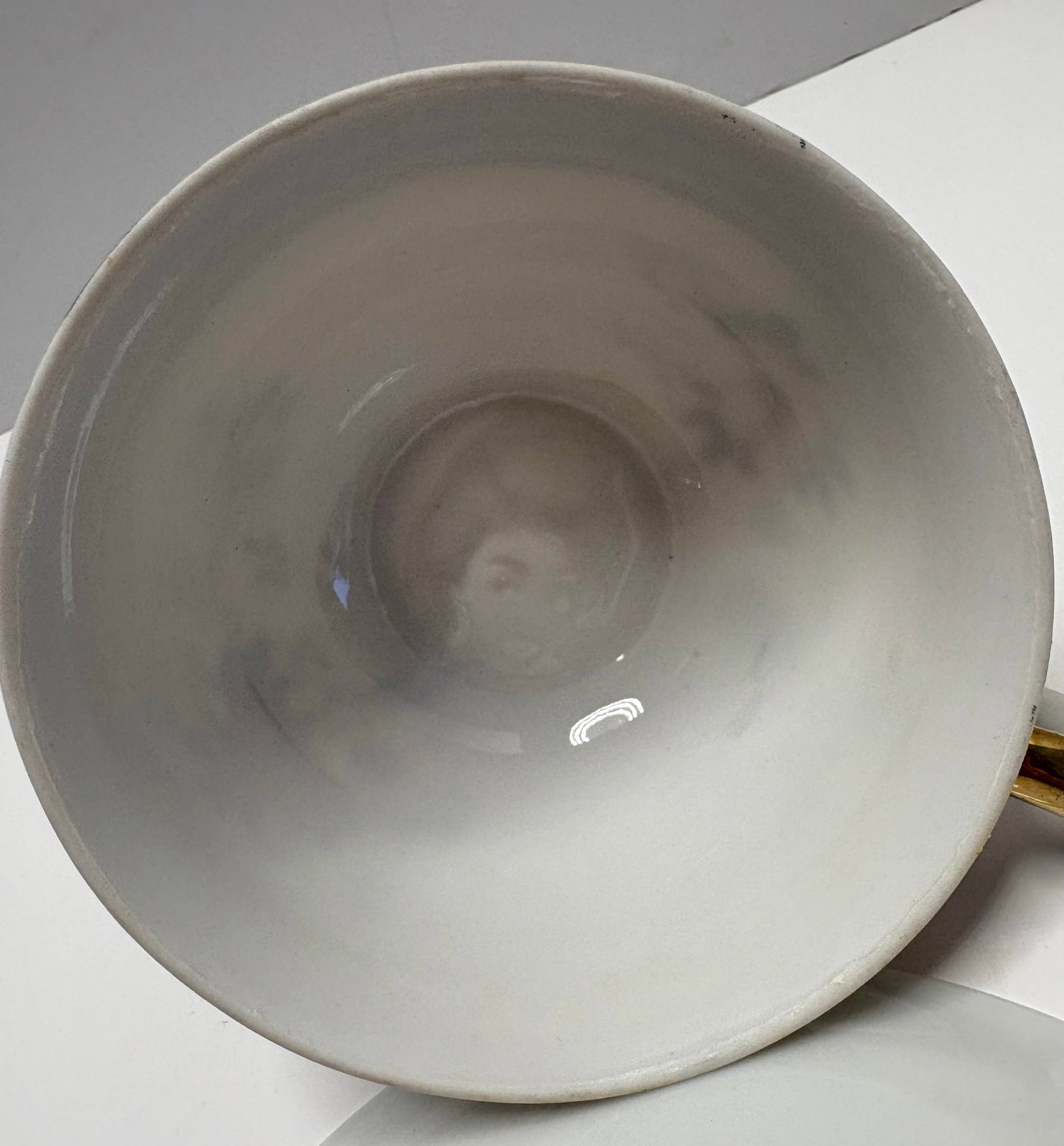 Vintage Taiei Japan Teacup & Saucer | Bird Floral Porcelain Tea Cup | Burgundy Gold Scroll Trim | Hi - 8