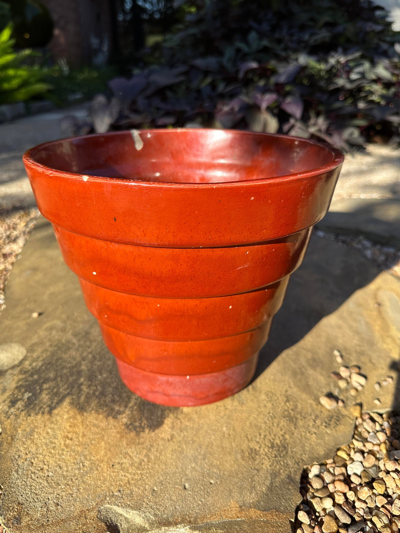 1930s Usa Pottery Stacked Deco Planter Marked Usa STP-3 - 2