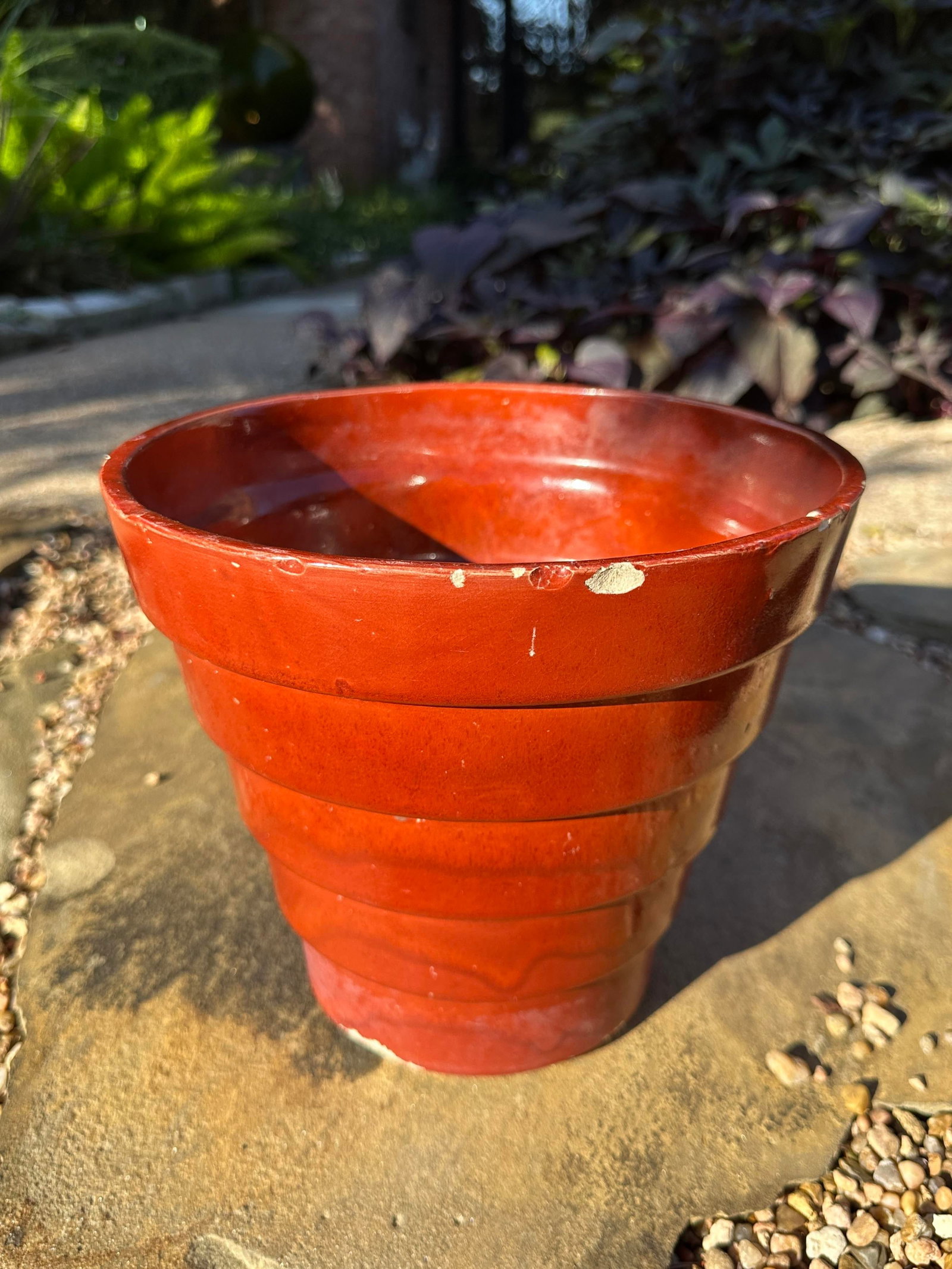 1930s Usa Pottery Stacked Deco Planter Marked Usa STP-3 - 5