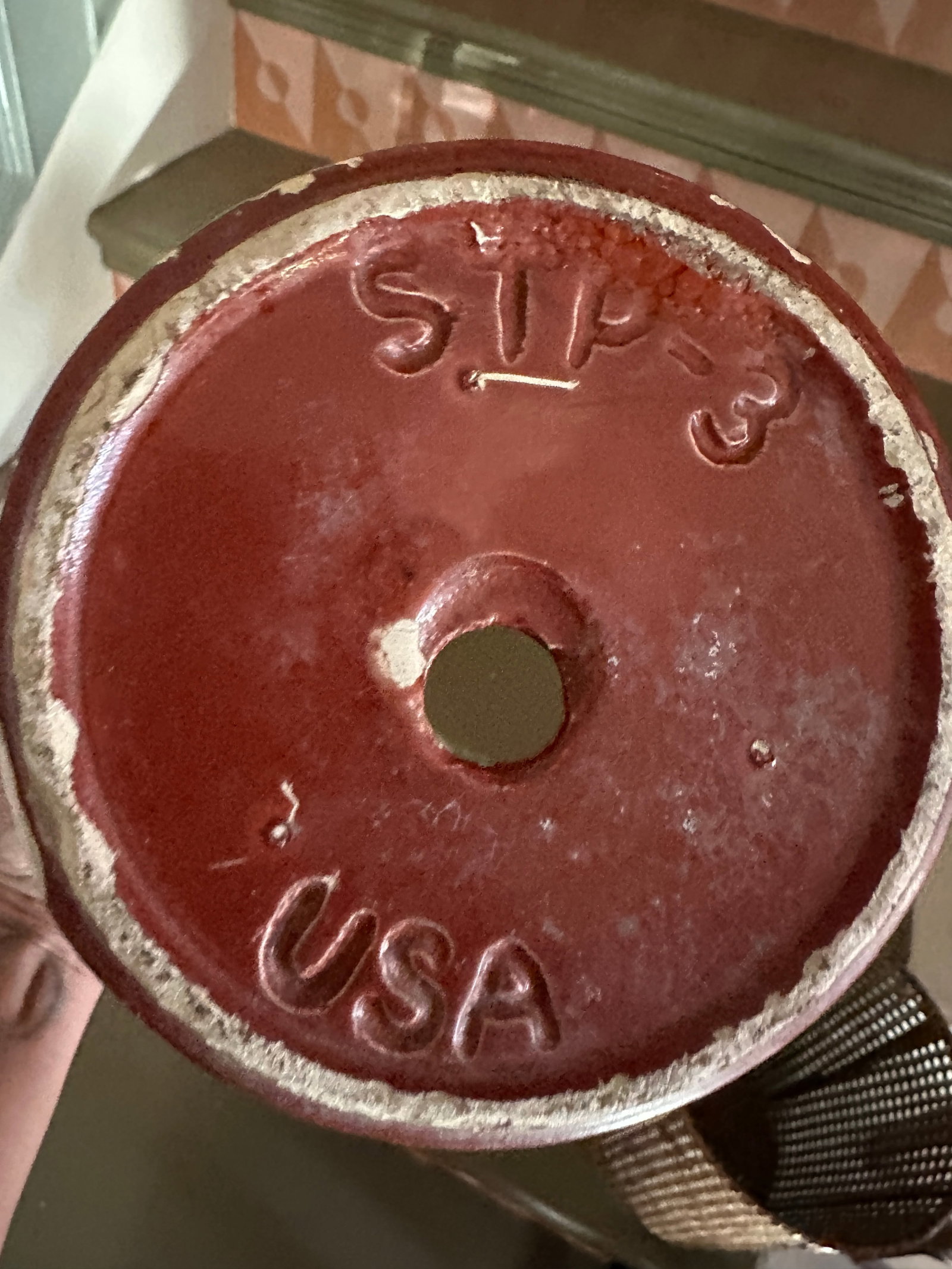 1930s Usa Pottery Stacked Deco Planter Marked Usa STP-3 - 7
