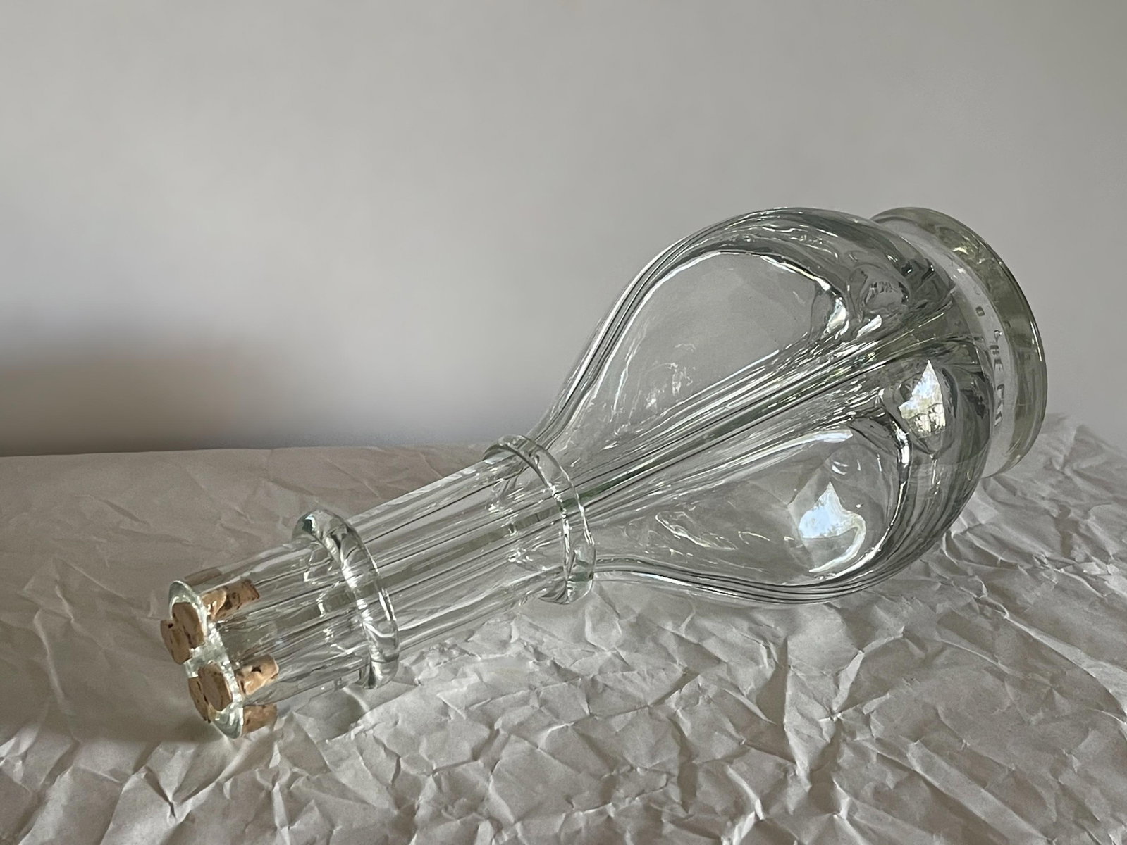 Vintage Four Chambered Glass Decanter - 3