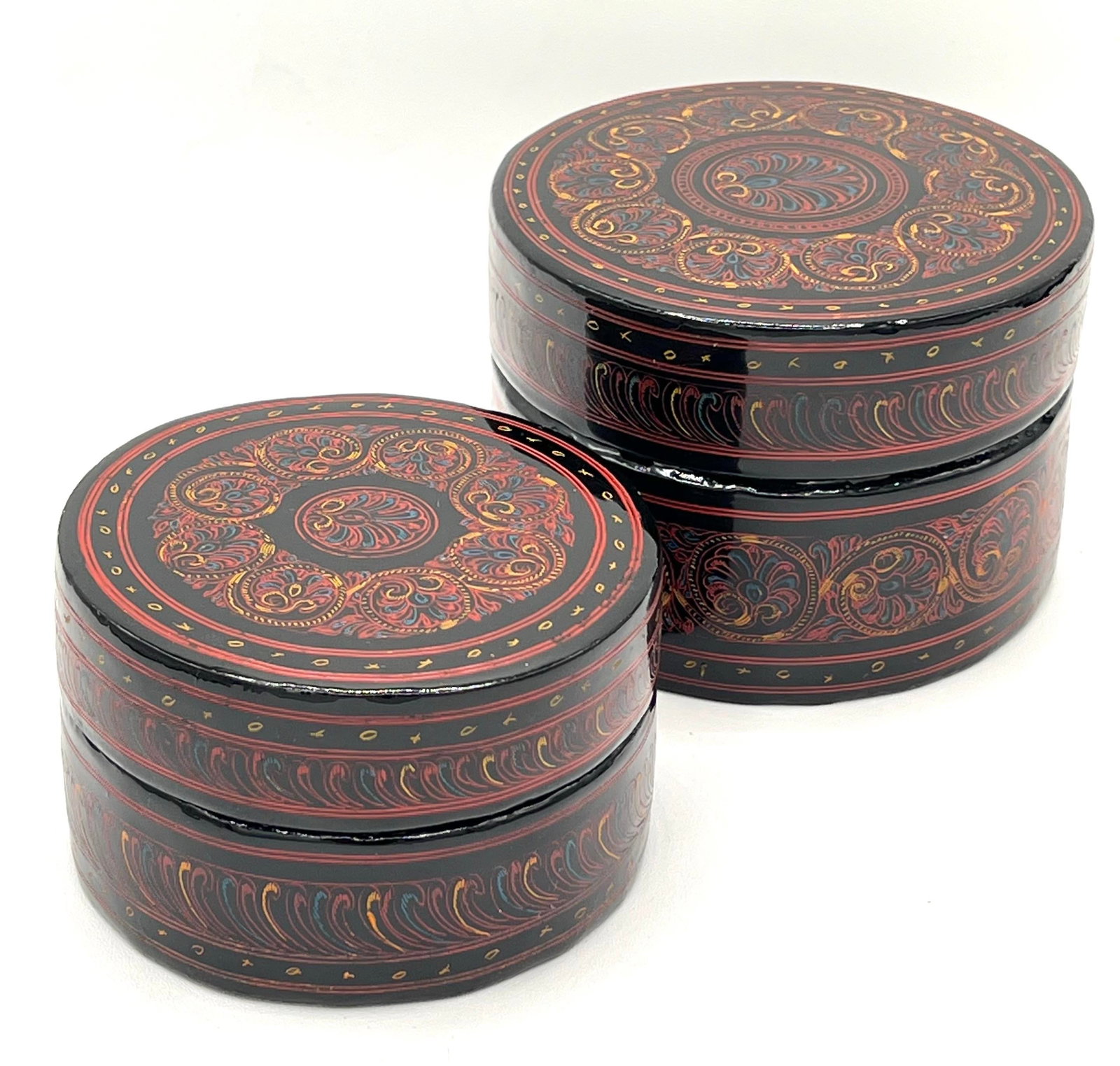 19th Century Persian Lacquered Boxes - 4