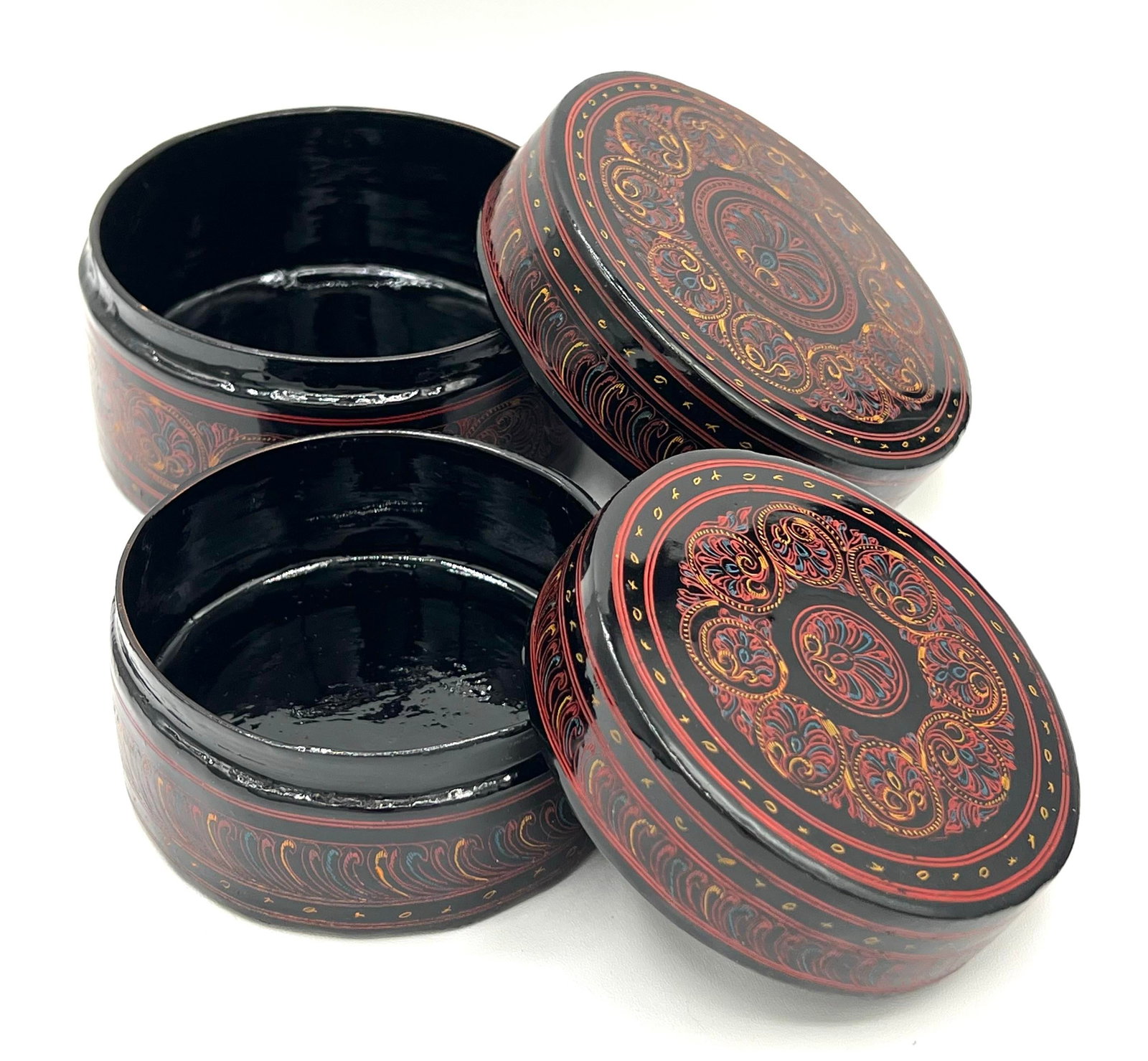 19th Century Persian Lacquered Boxes - 5