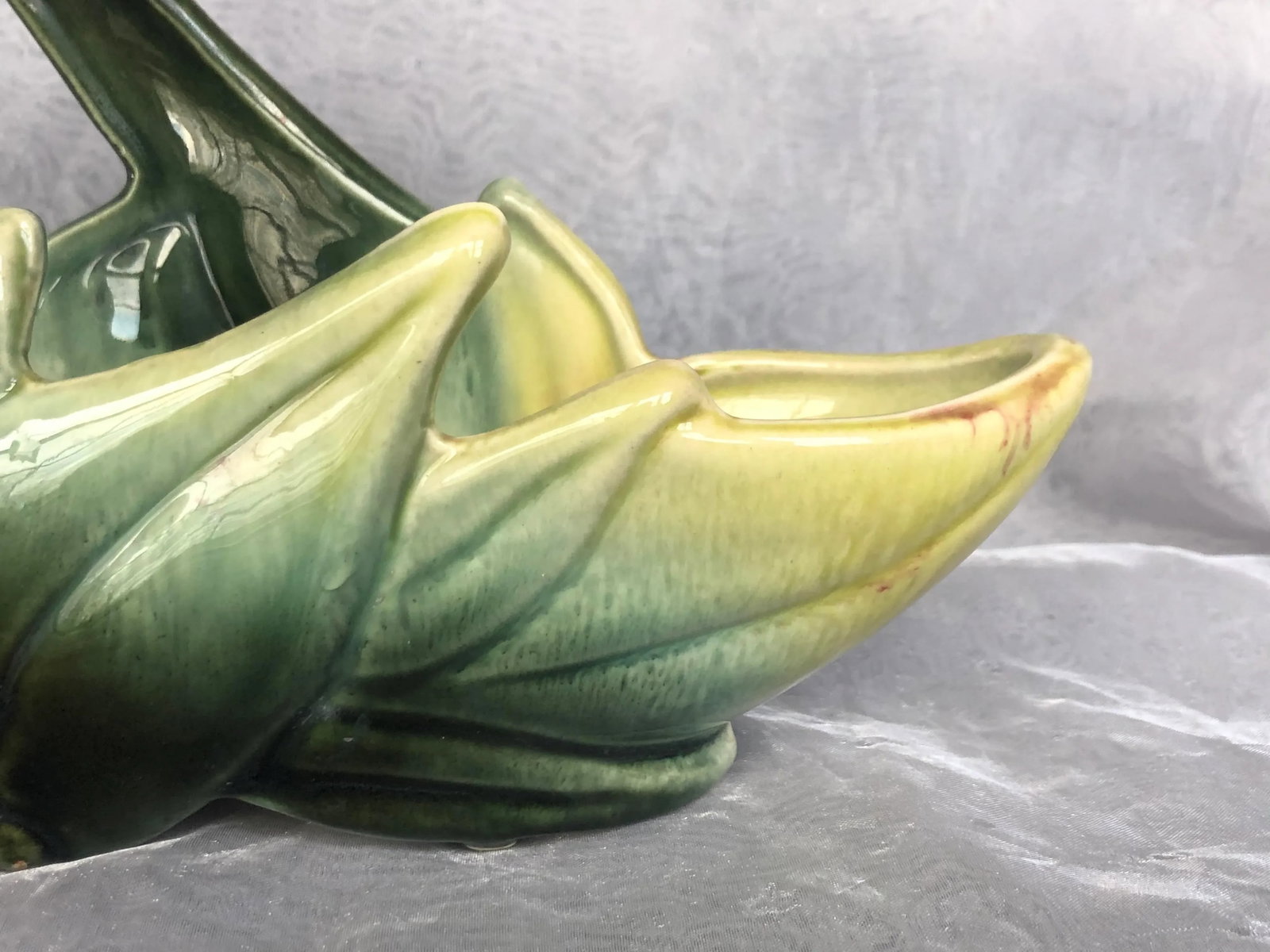 1950s Hull Pottery Basket Indoor Planter - 12