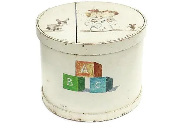 1930s Hand-Painted Child's Keepsake Box - 6