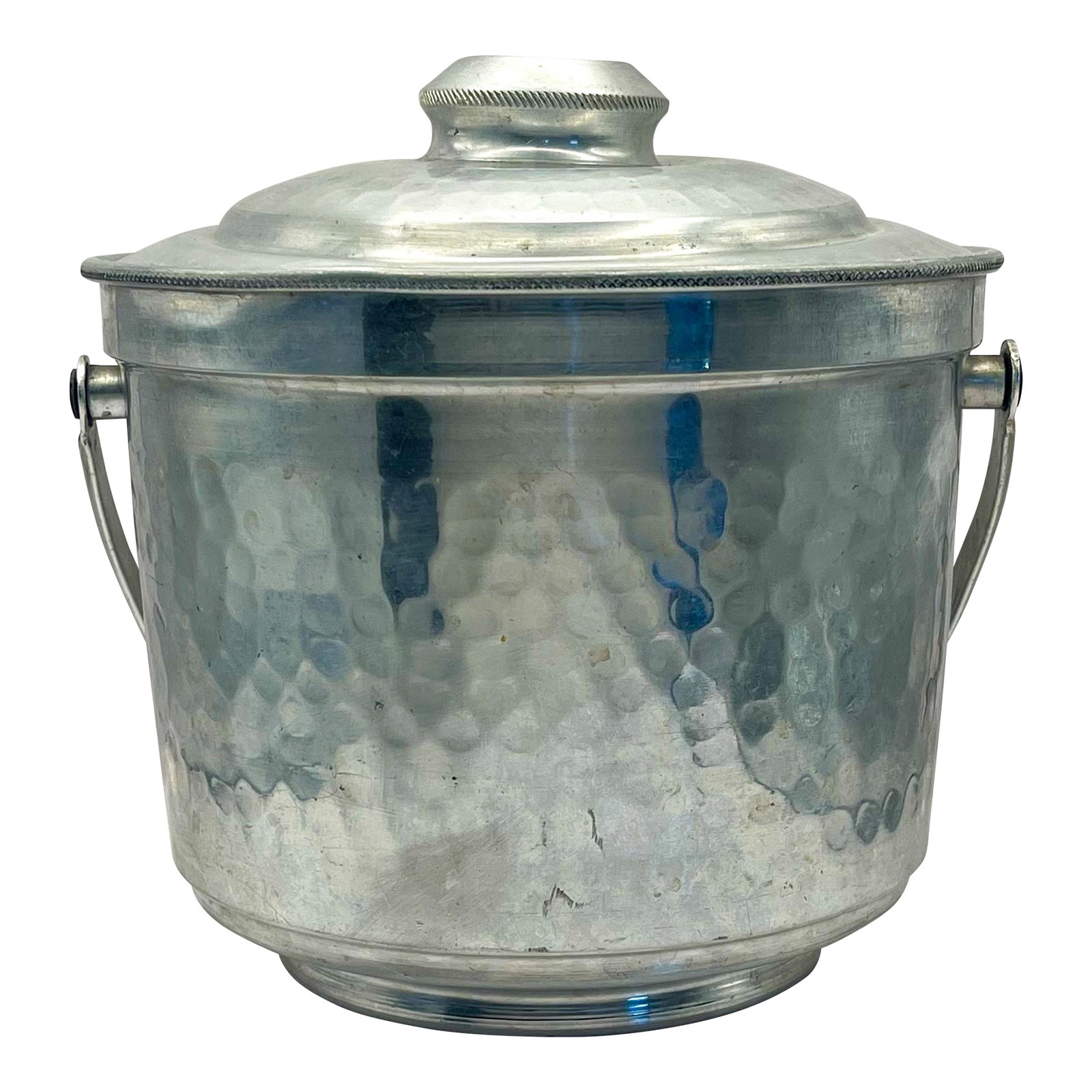 Vintage Italian Hammer Finish Ice Bucket: Ships within 1-2 days using USPS. All items packed with care. Please contact us with any questions. Arrives within 2-5 business days after receiving tracking. Condition: Alterations: Original Conditio