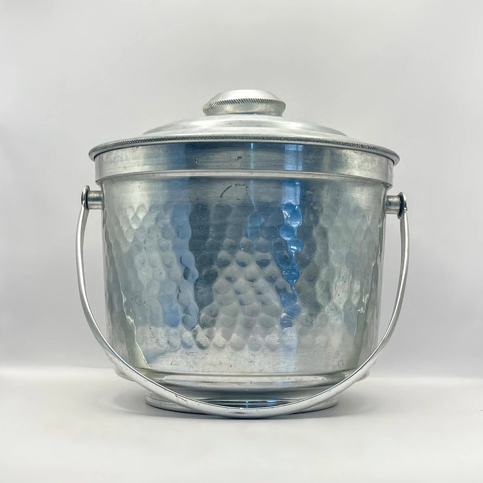 Vintage Italian Hammer Finish Ice Bucket - 2