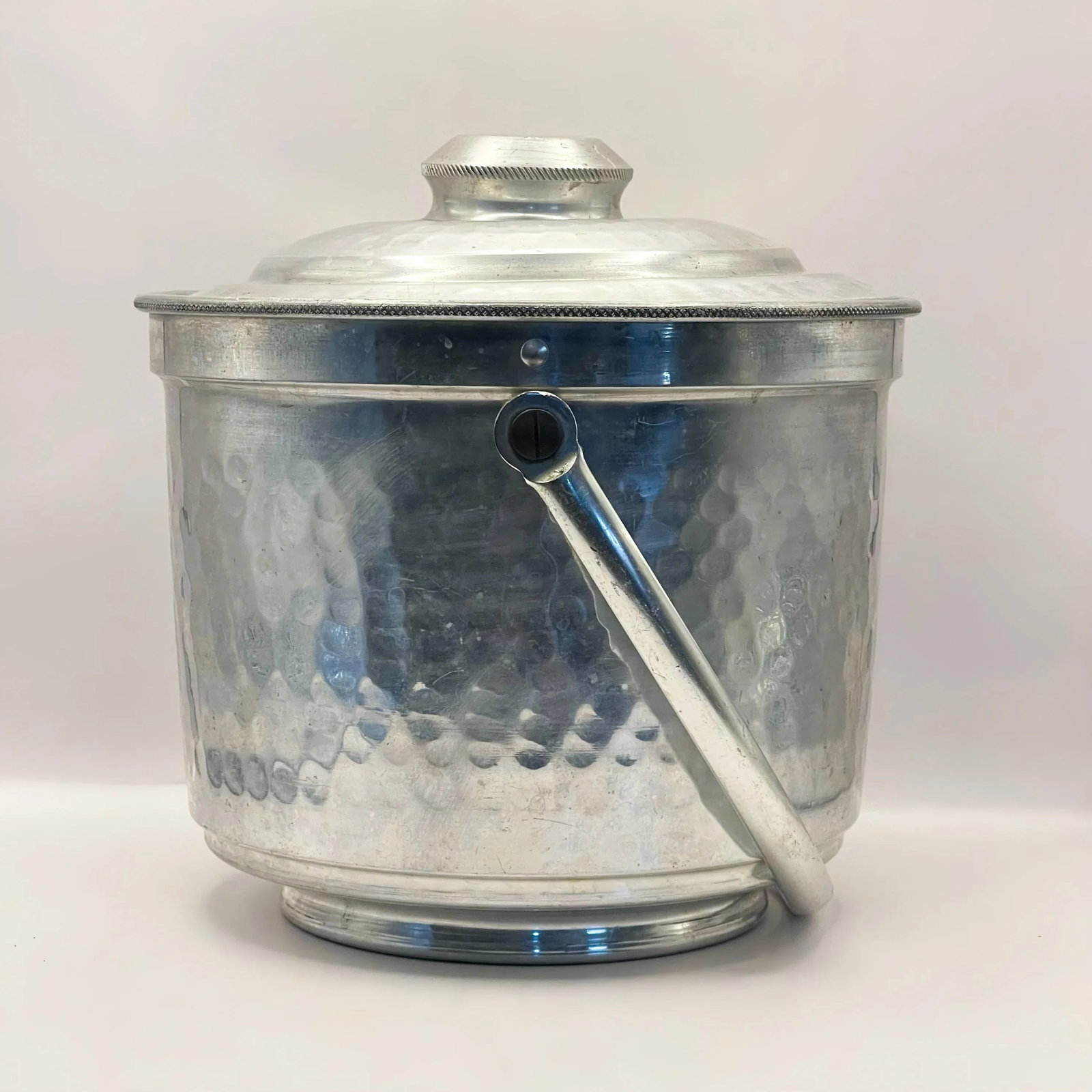 Vintage Italian Hammer Finish Ice Bucket - 4