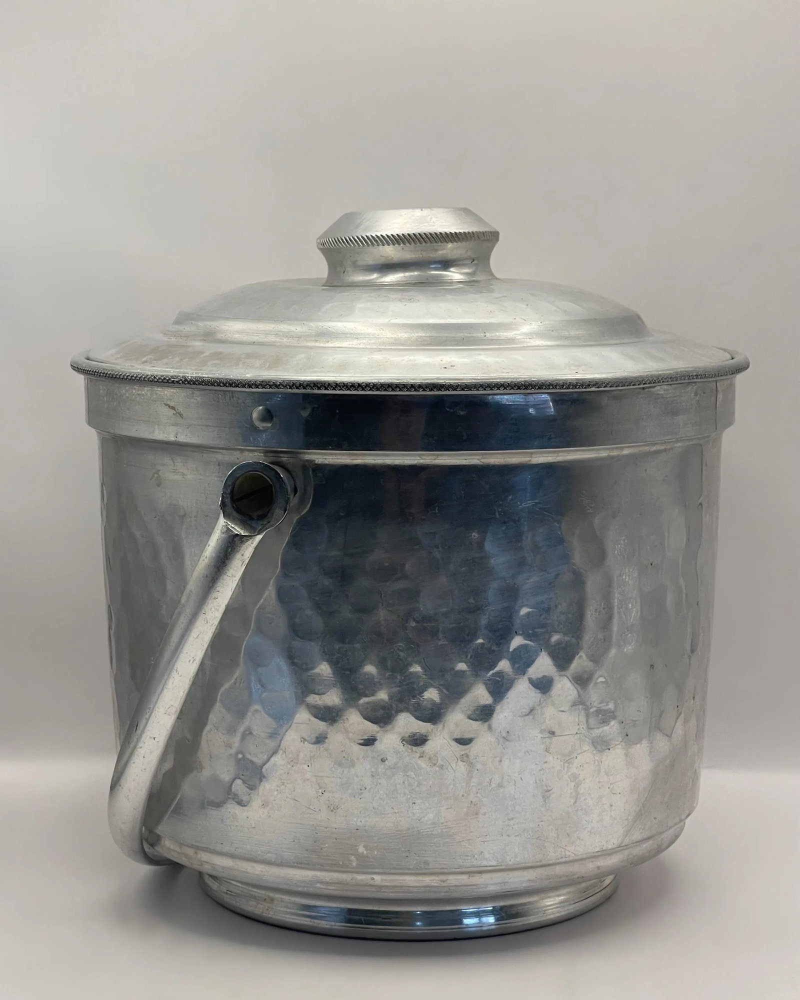 Vintage Italian Hammer Finish Ice Bucket - 6