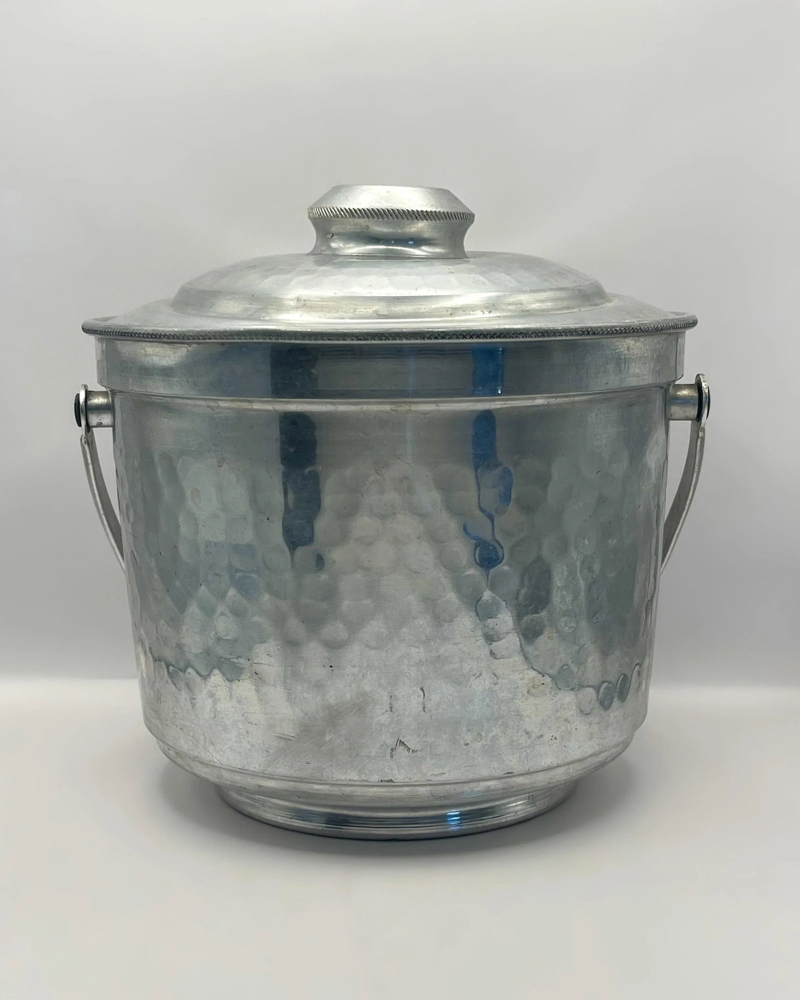 Vintage Italian Hammer Finish Ice Bucket - 8