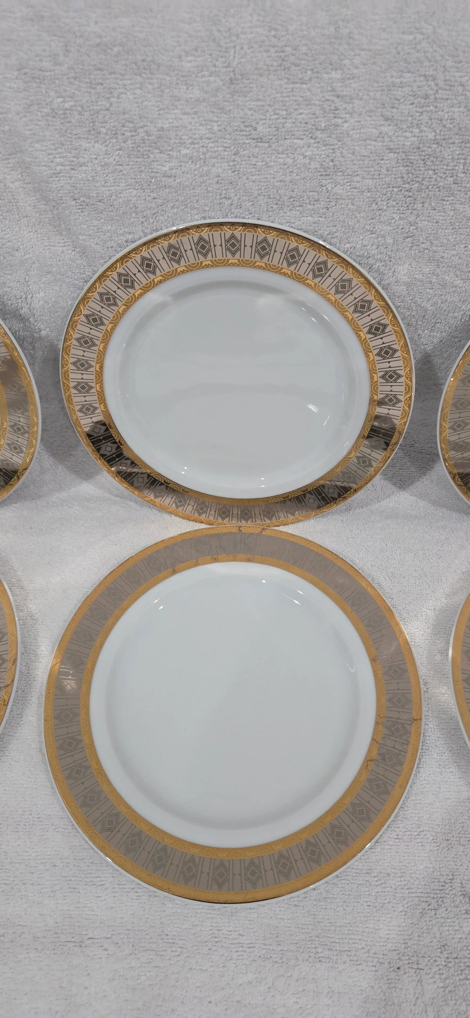 Late 20th Century Formalities by Baum Bros Fine Bohemian Porcelain "Samantha" Dessert Plate - 7