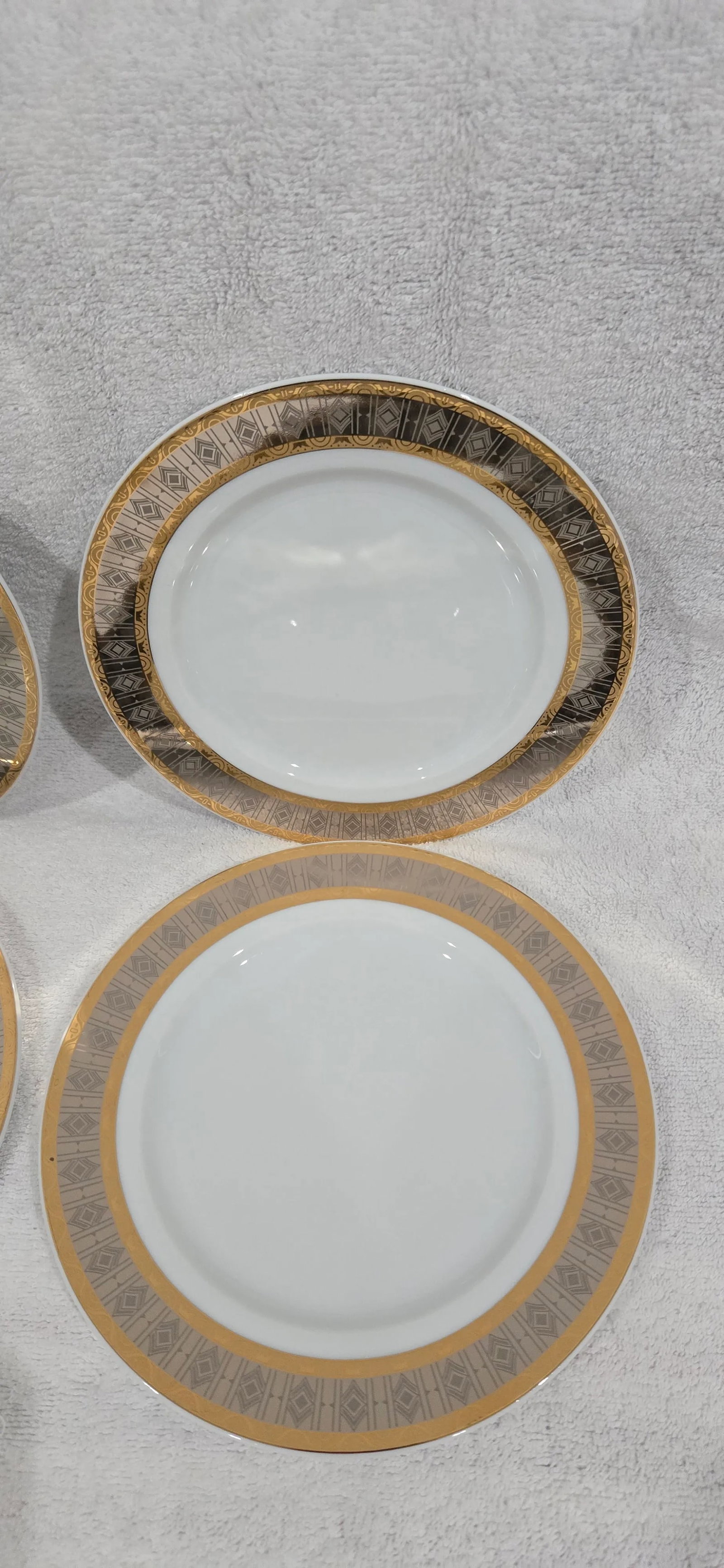 Late 20th Century Formalities by Baum Bros Fine Bohemian Porcelain "Samantha" Dessert Plate - 8
