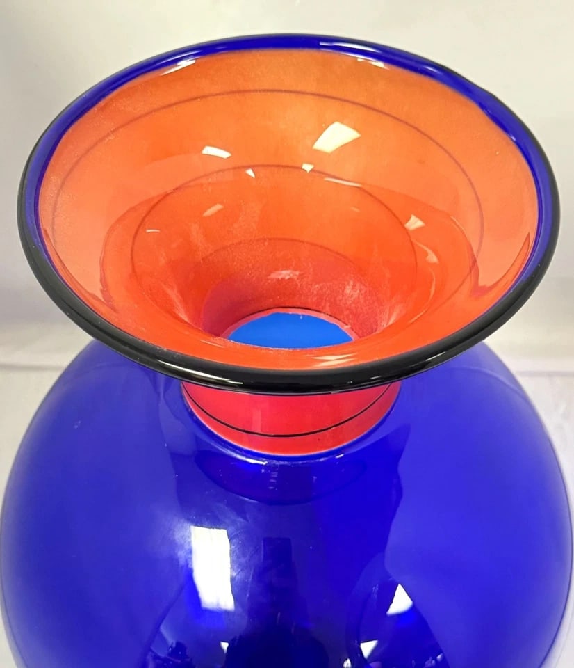 1970s Large b.a.g. Barovier & Toso Murano Art Glass Vase - 2