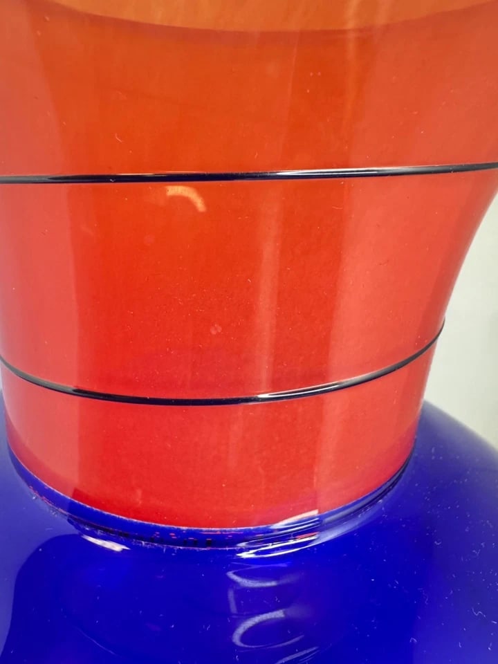 1970s Large b.a.g. Barovier & Toso Murano Art Glass Vase - 3