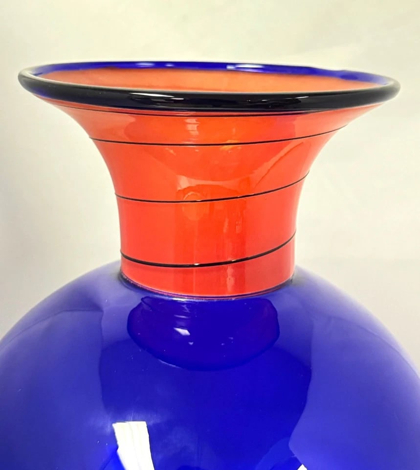 1970s Large b.a.g. Barovier & Toso Murano Art Glass Vase - 5