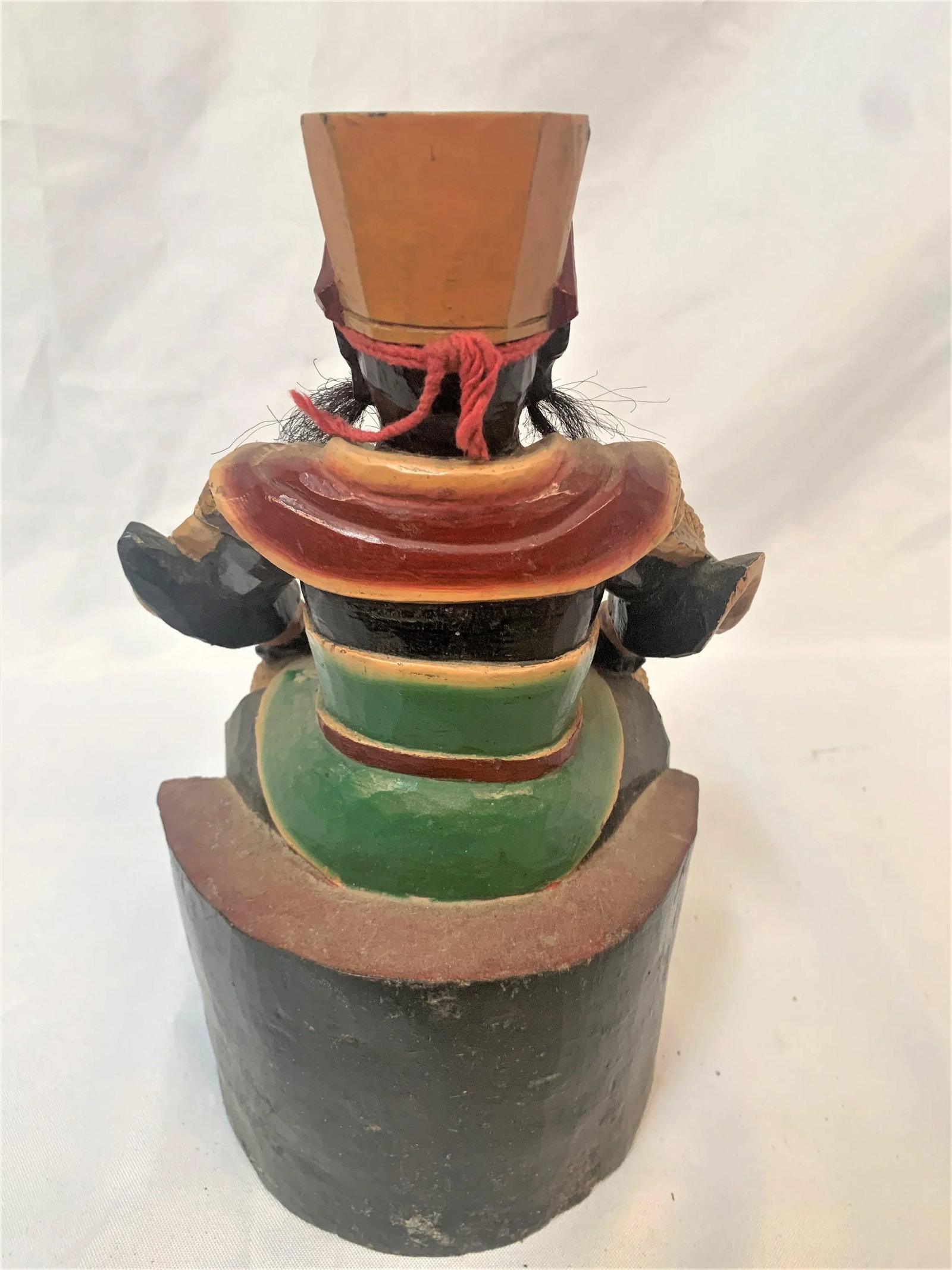 Gilded Chinese Hand-Carved Seated Emperor - 4