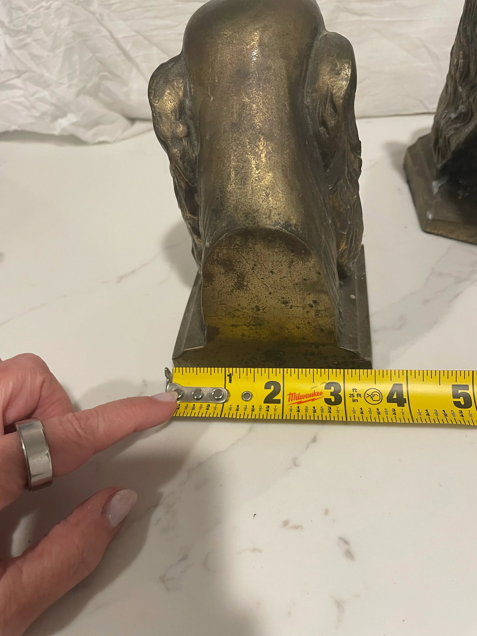 1970s Brass English Setter Bookends, a Pair - 4