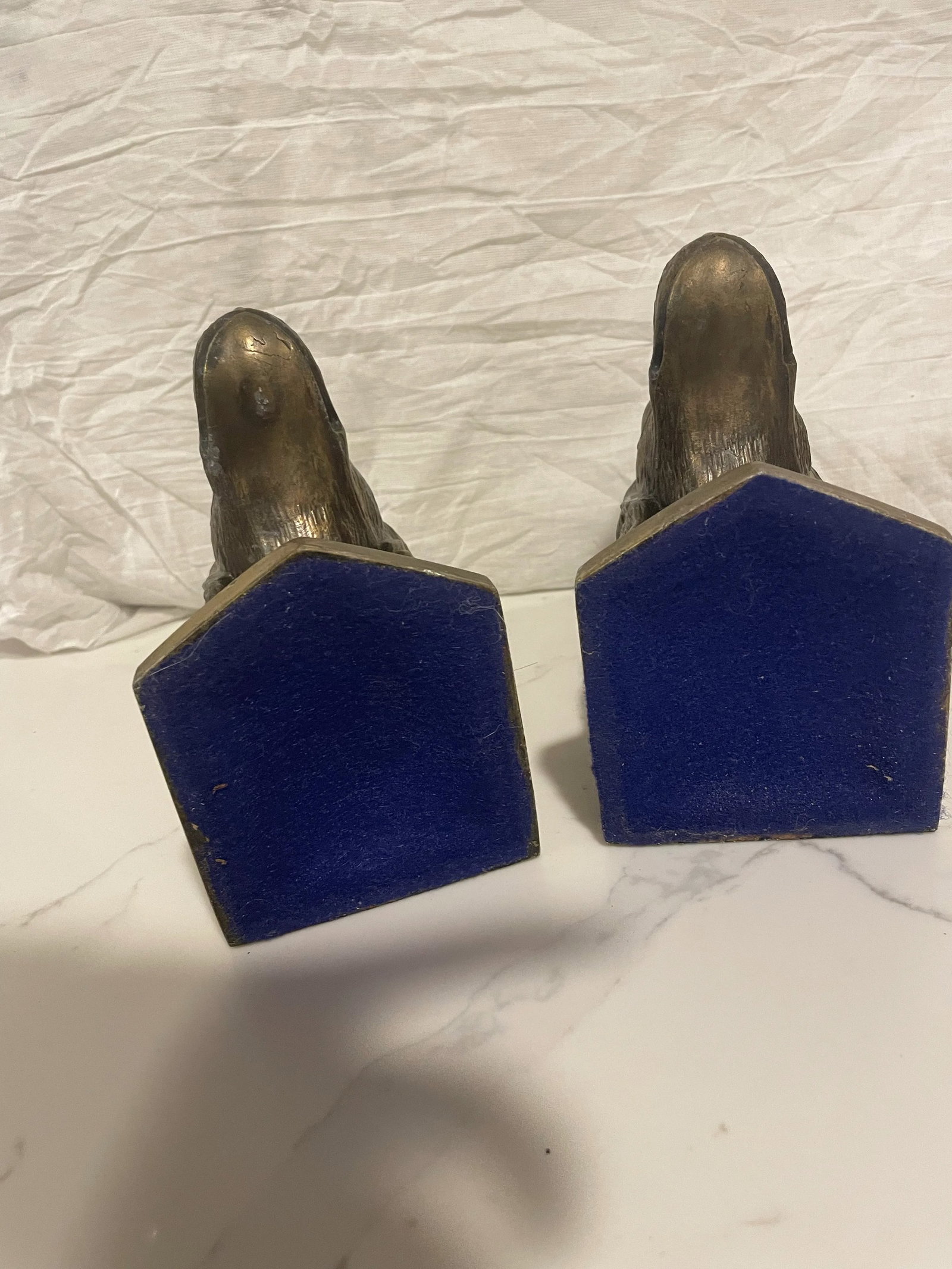 1970s Brass English Setter Bookends, a Pair - 5
