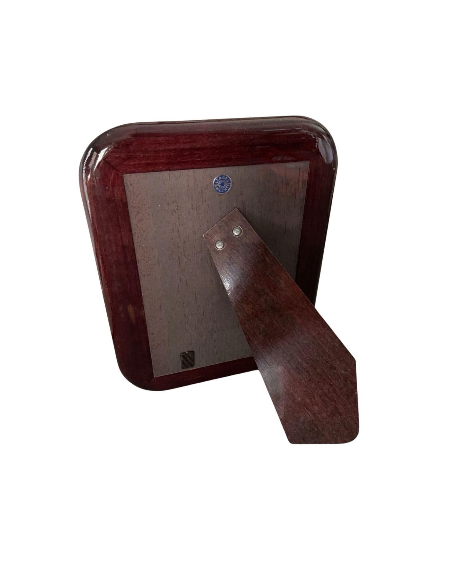 Italian Sterling Silver Picture Frame or Tabletop Vanity Mirror by Leader Argent, Pesaresi Pattern - 4